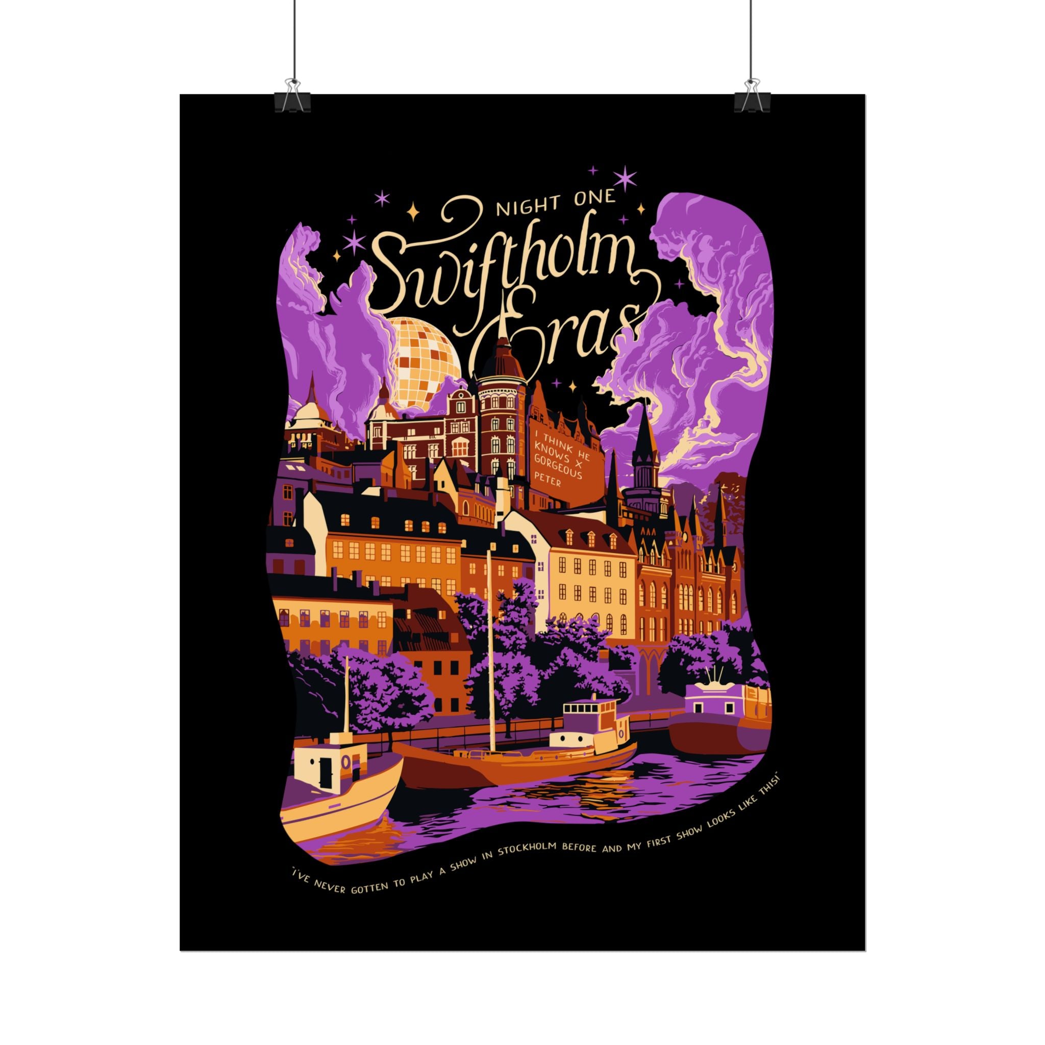 Black Night One Swiftholm Eras Poster