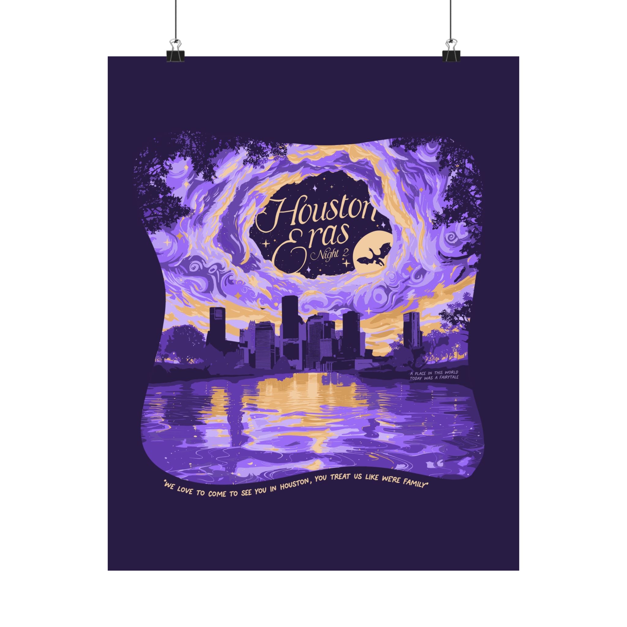 Purple Night Two Houston Eras Poster