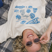 Detroit Forever Tee in Ivory, on model
