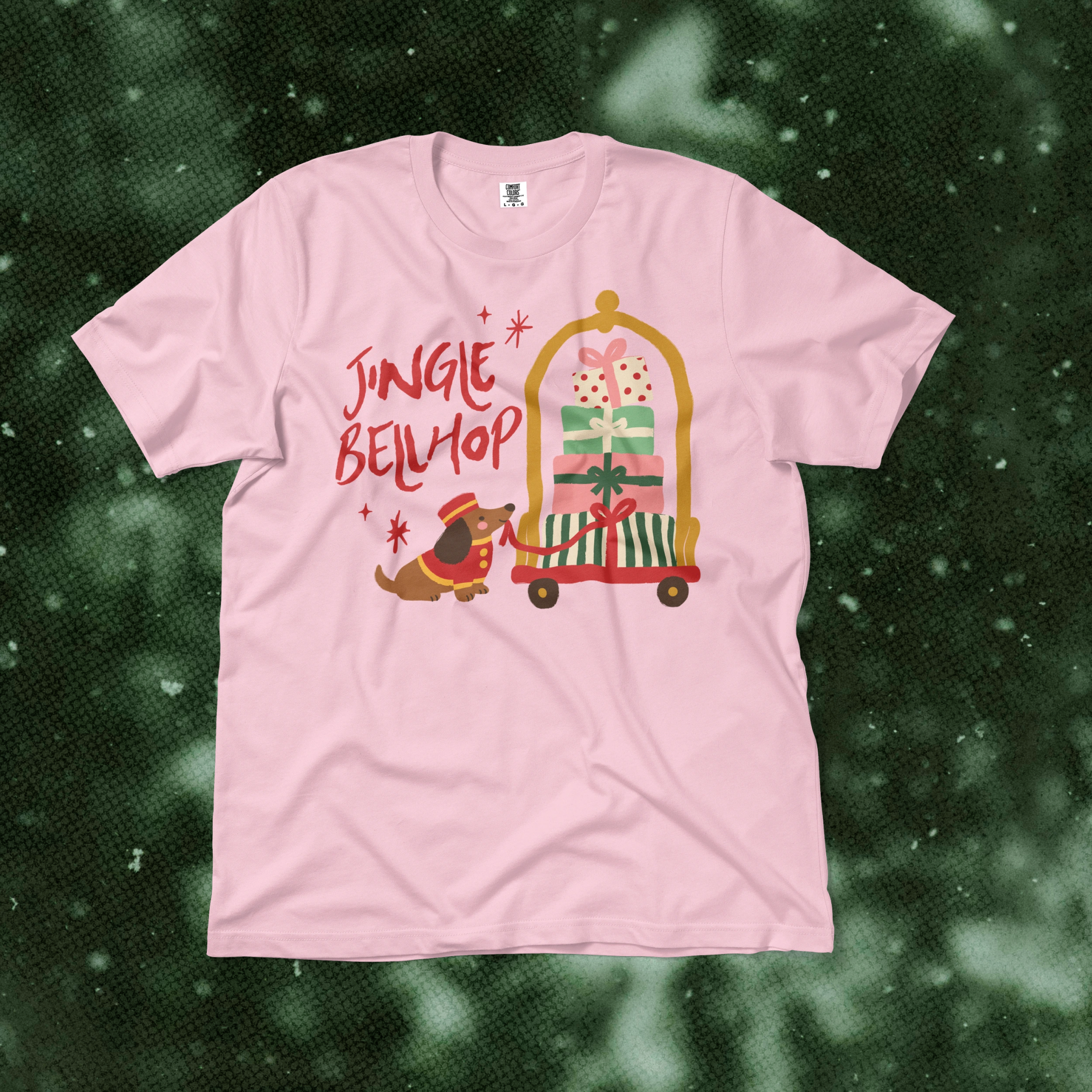 Jingle Bellhop Tee in Blossom