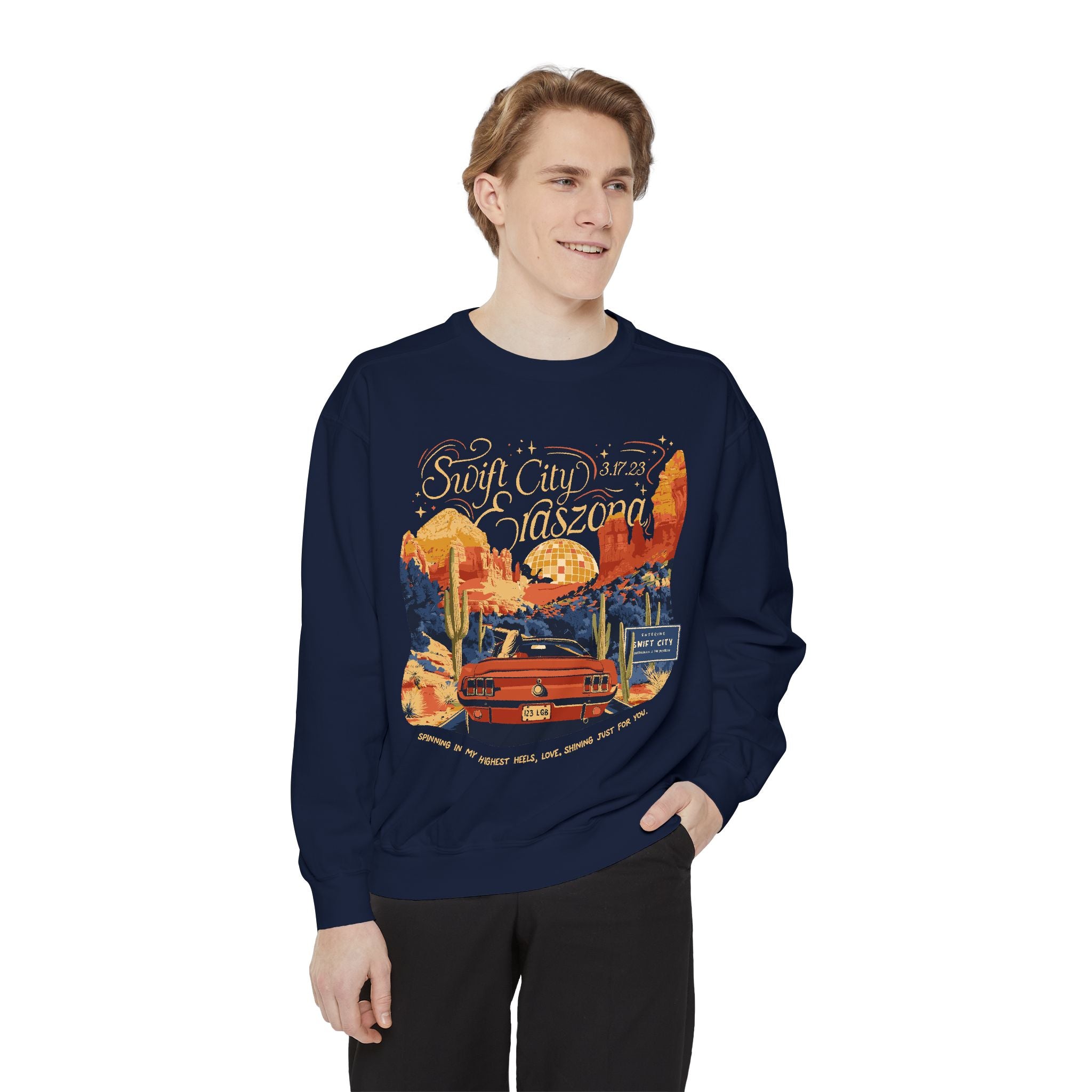 Night One Sedona Drive Eraszona Tour Crewneck