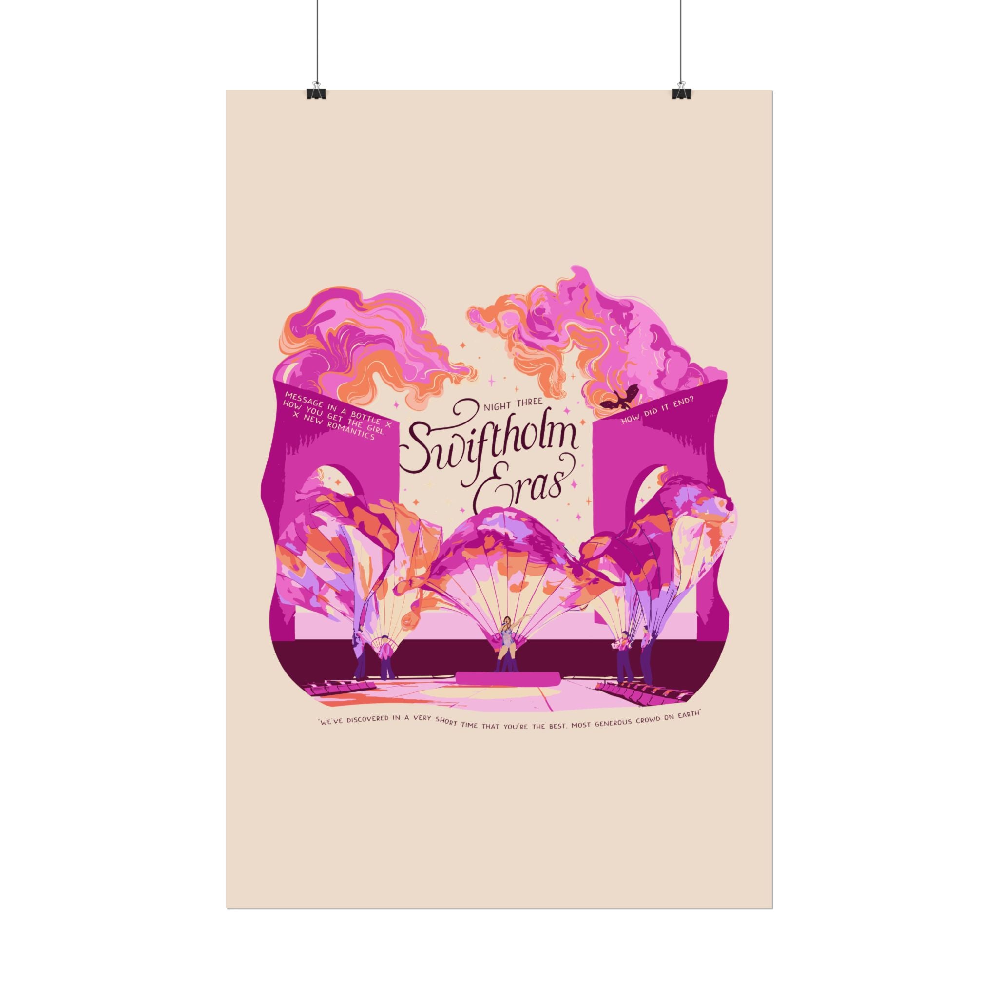 Ivory Night Three Opening Swiftholm Eras Tour Poster
