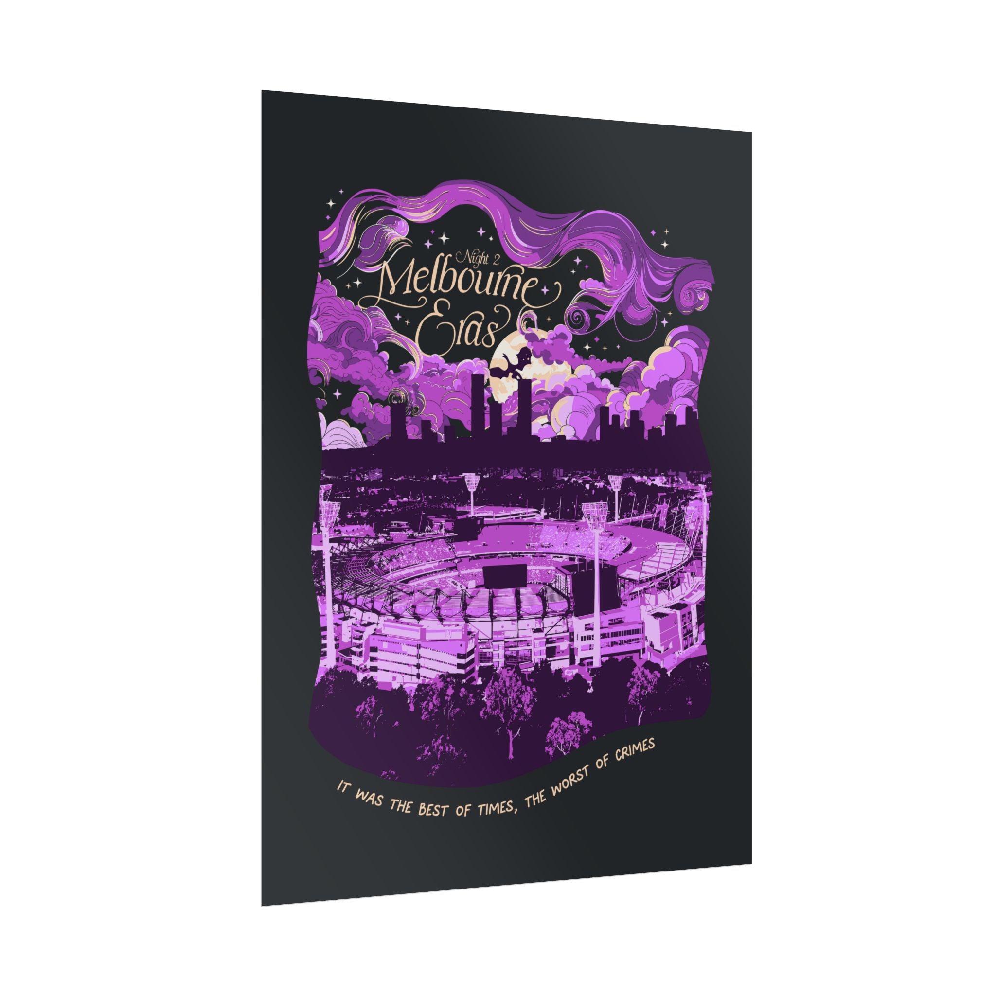 Black Night Two Melbourne Eras Tour Poster