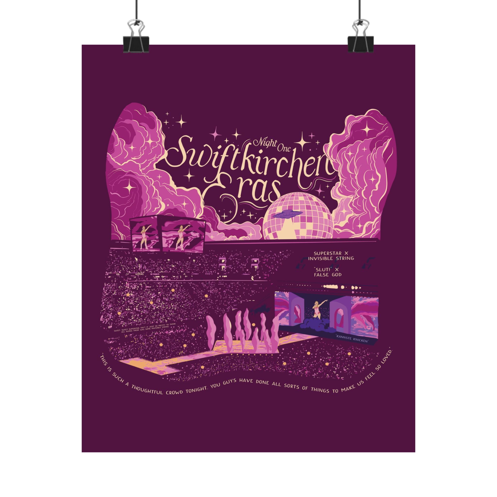 Berry Gelsenkirchen Eras Night One Poster