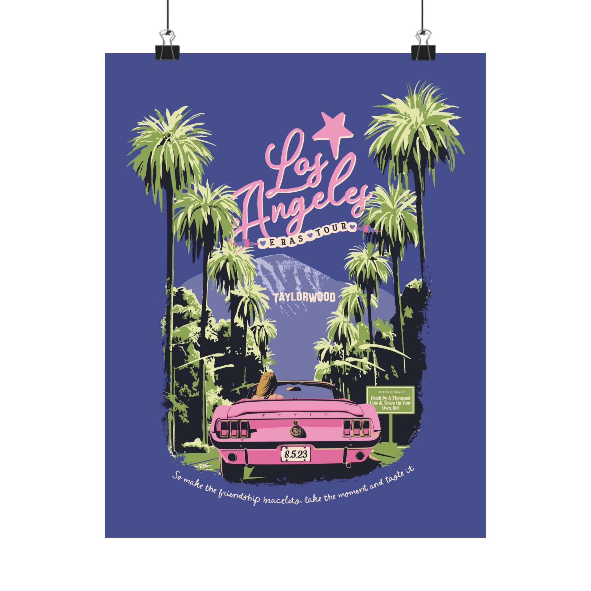 Los Angeles Eras Night Three Taylorwood Poster