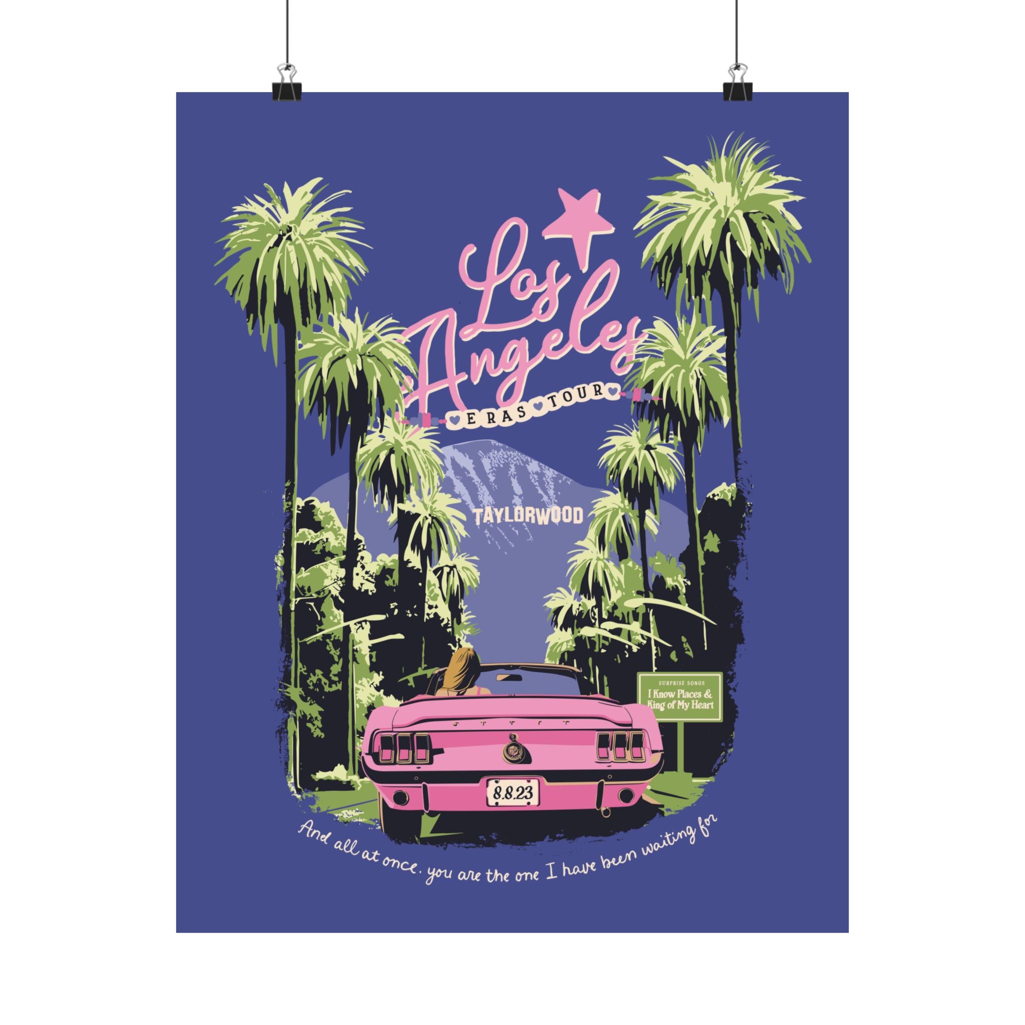 Los Angeles Eras Night Five Taylorwood Poster