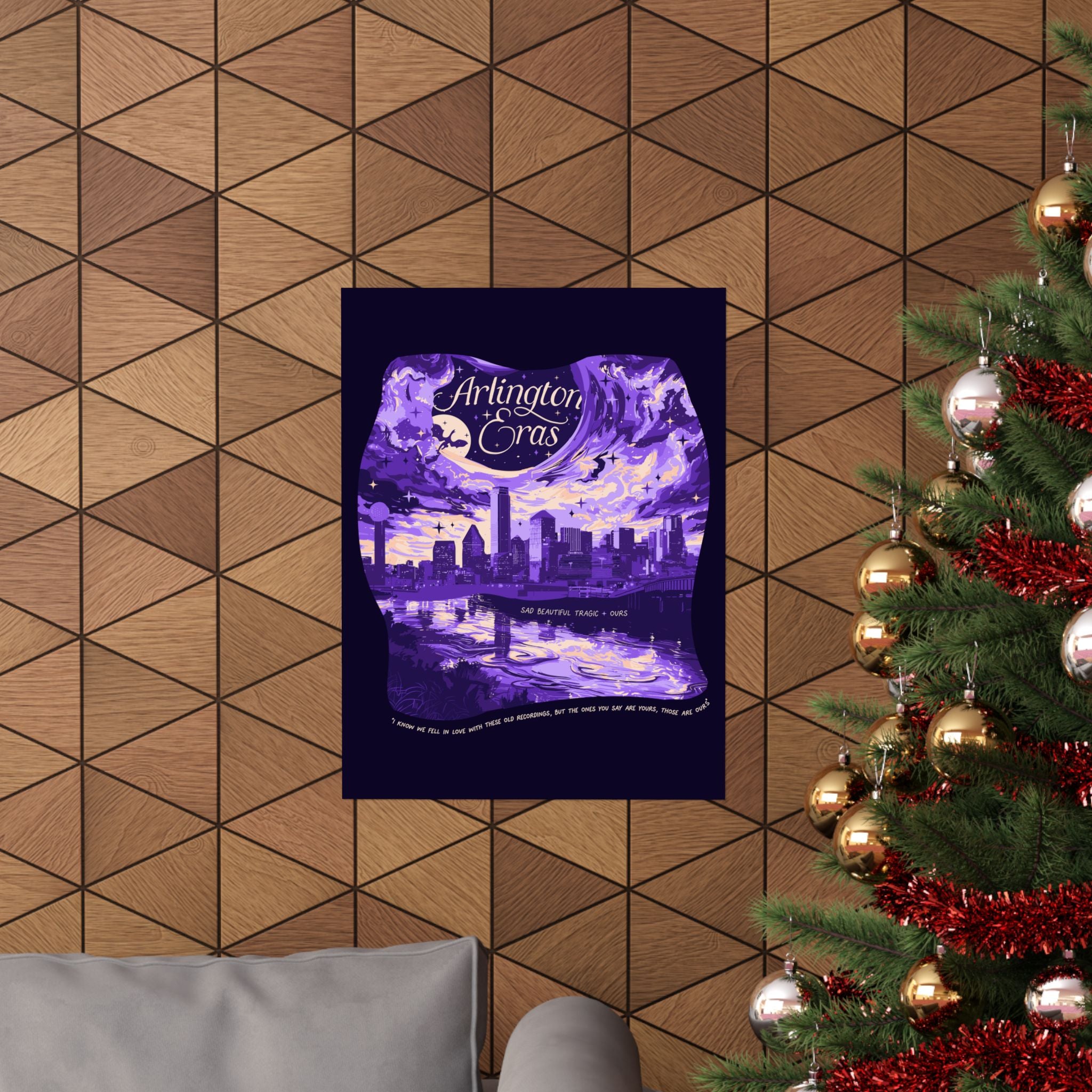 Purple Night One Arlington Eras Tour Poster