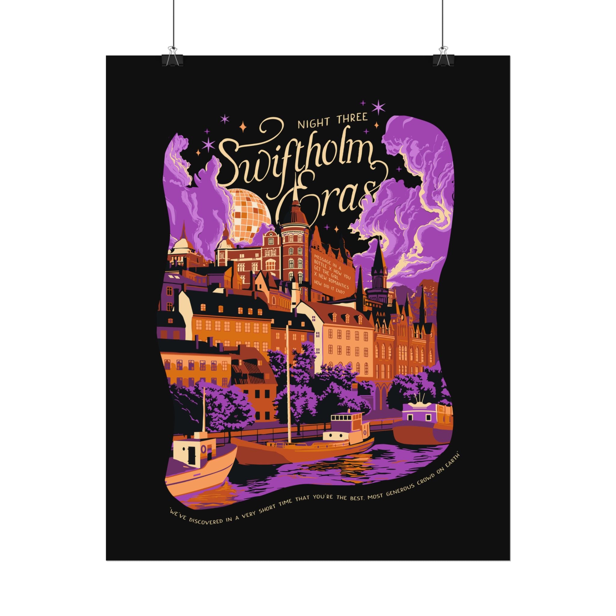 Black Night Three Swiftholm Eras Poster