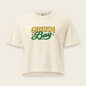 ’Tis the Damn Season Green Bay Boxy Tee in Ivory