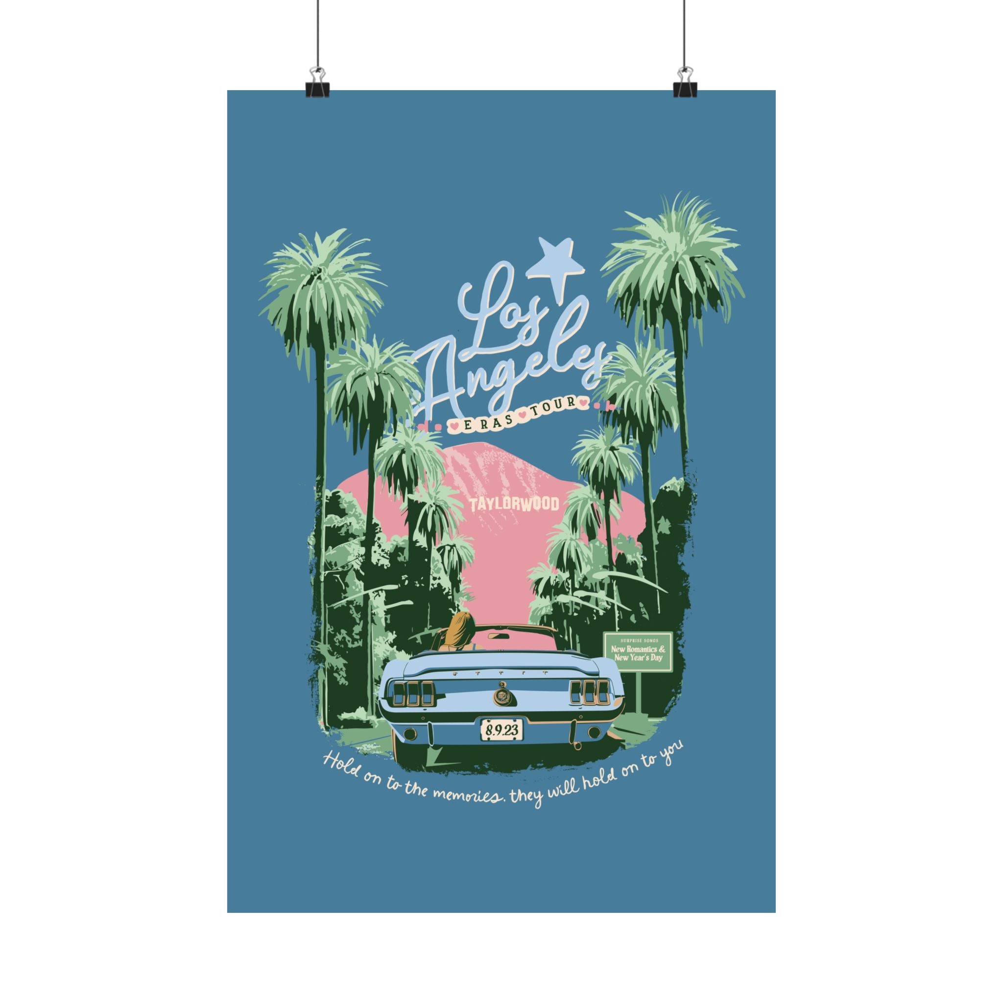 Los Angeles Eras Night Six Taylorwood Poster