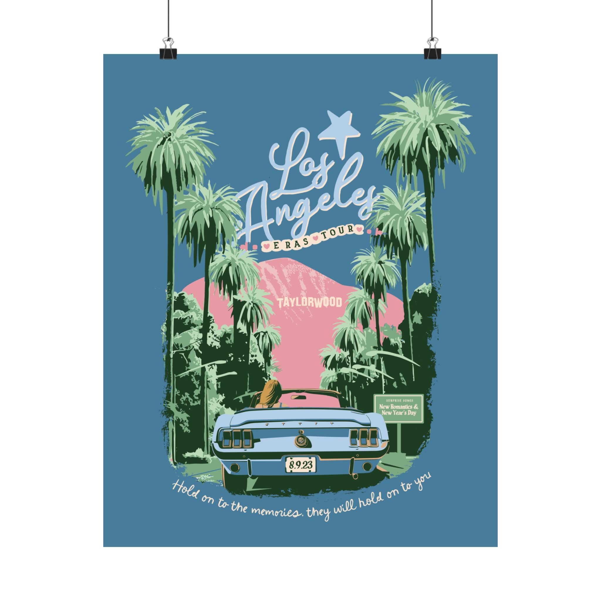 Los Angeles Eras Night Six Taylorwood Poster