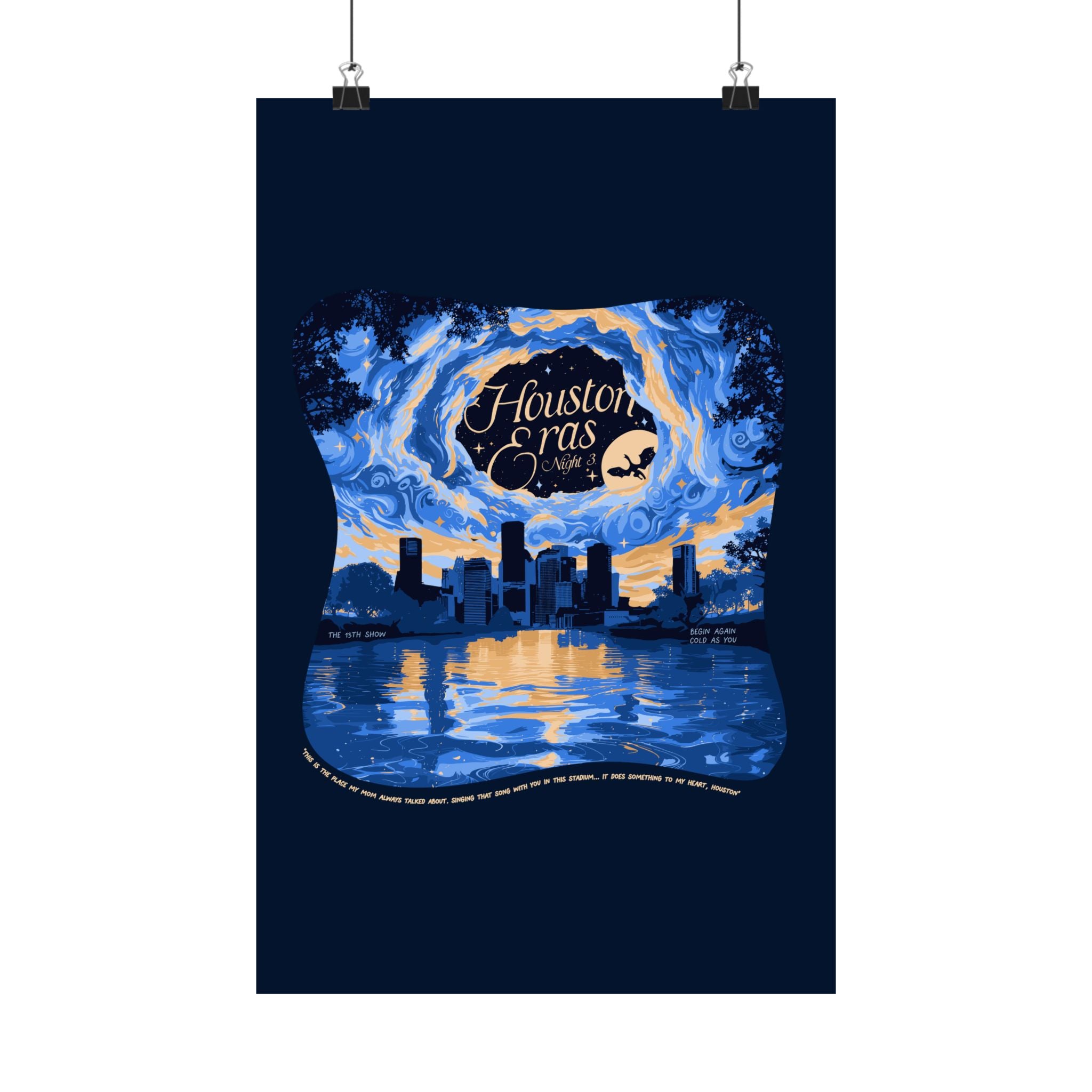 Navy Night Three Houston Eras Poster