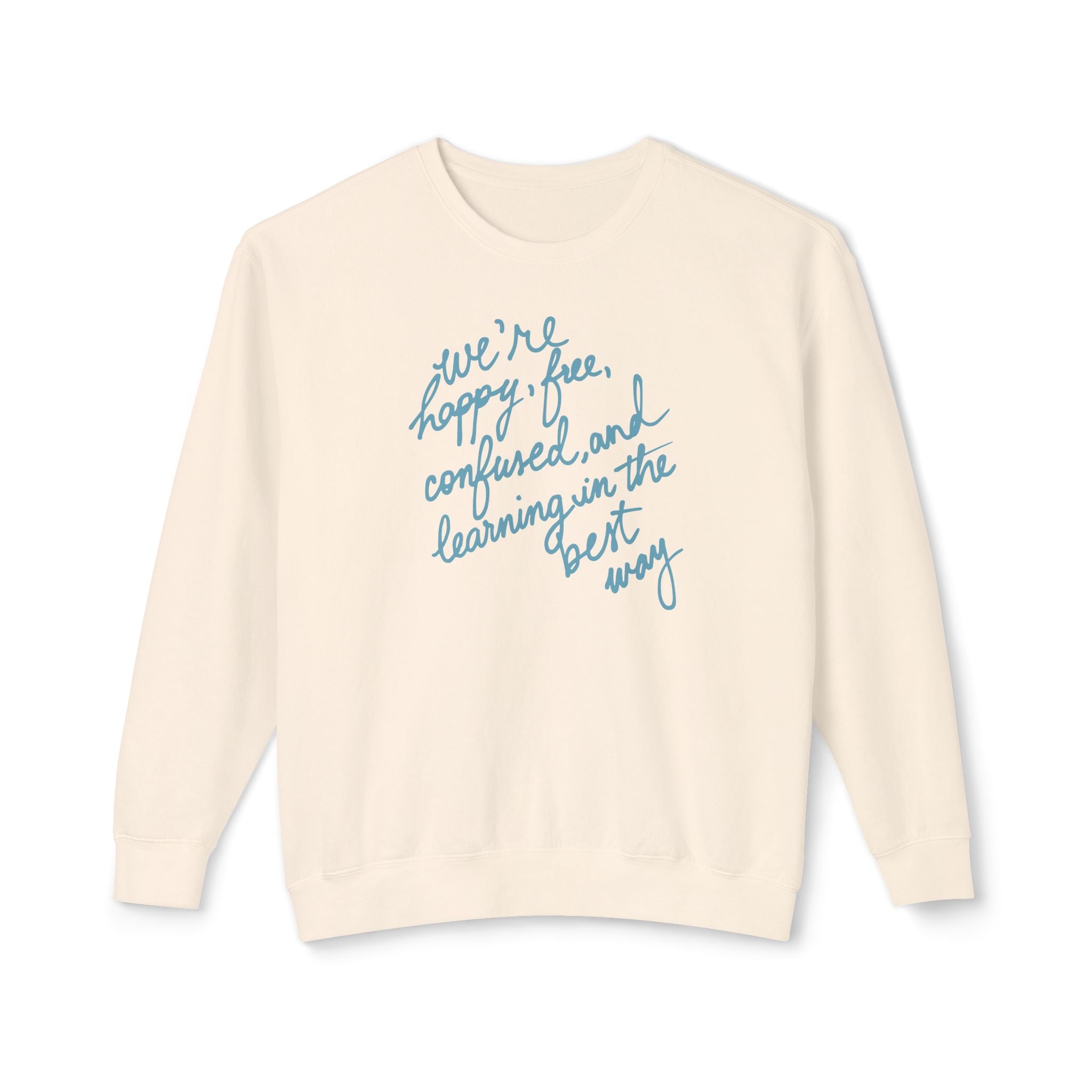 Learning in the Best Way Lightweight Crewneck