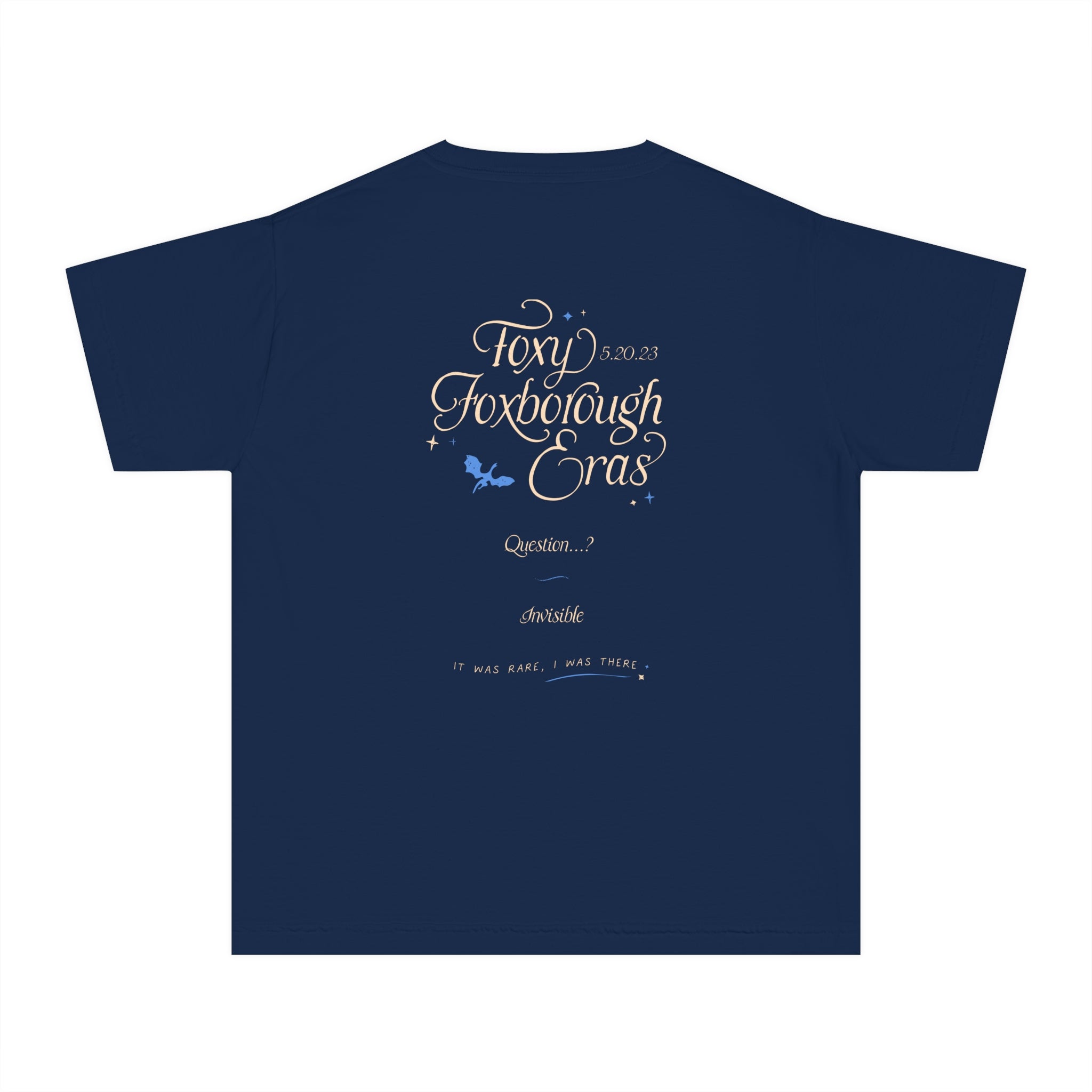 Kid's Night Two Foxborough Eras Tour Gillette Stadium Youth Midweight Tee