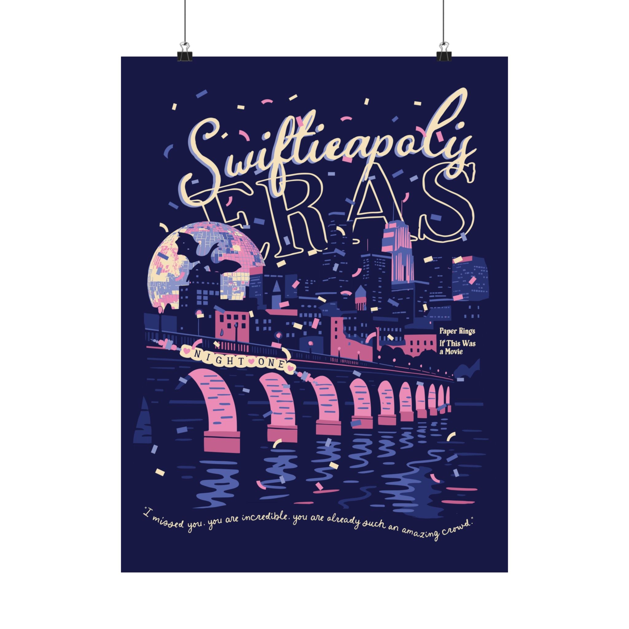 Navy Minneapolis Eras Night One Poster