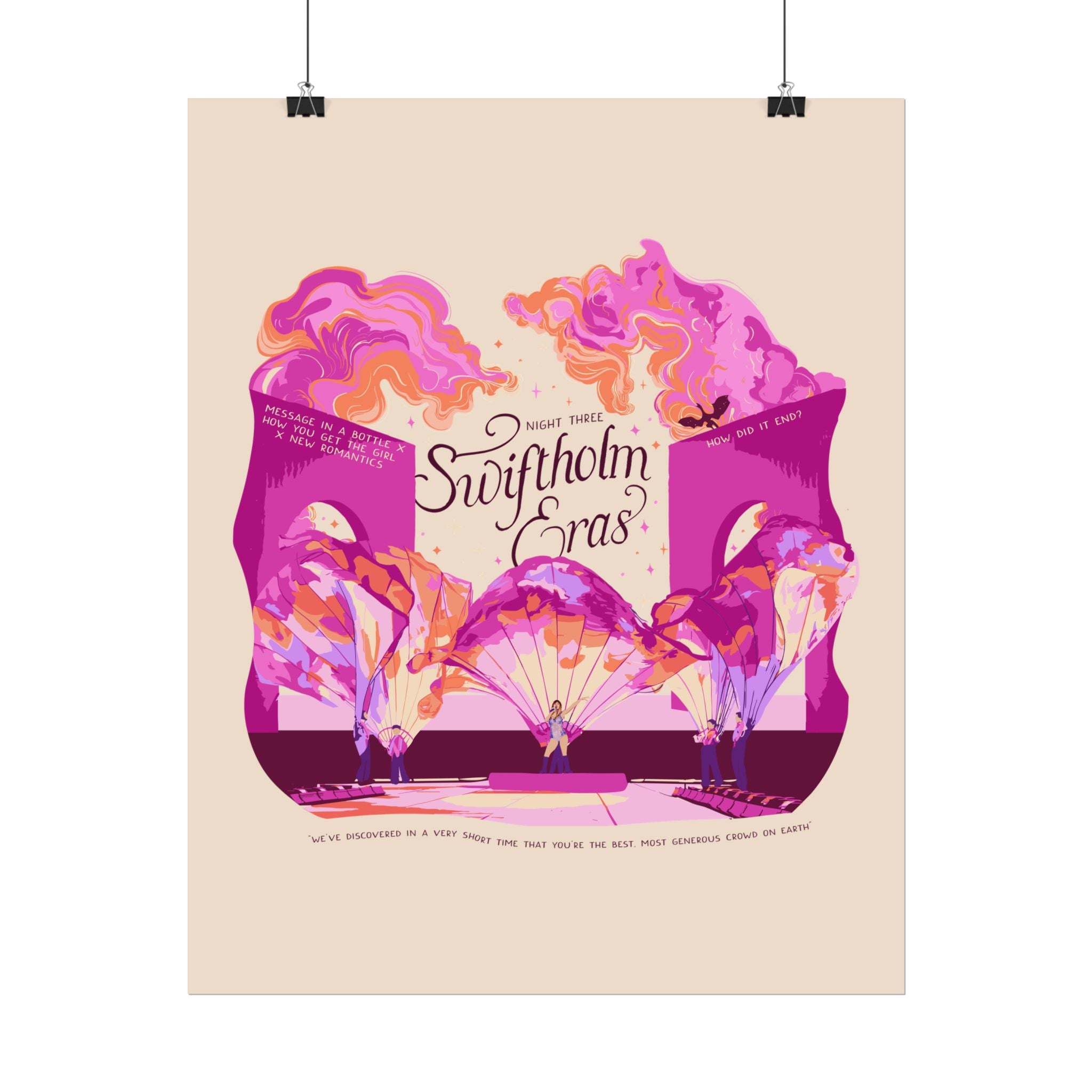 Ivory Night Three Opening Swiftholm Eras Tour Poster