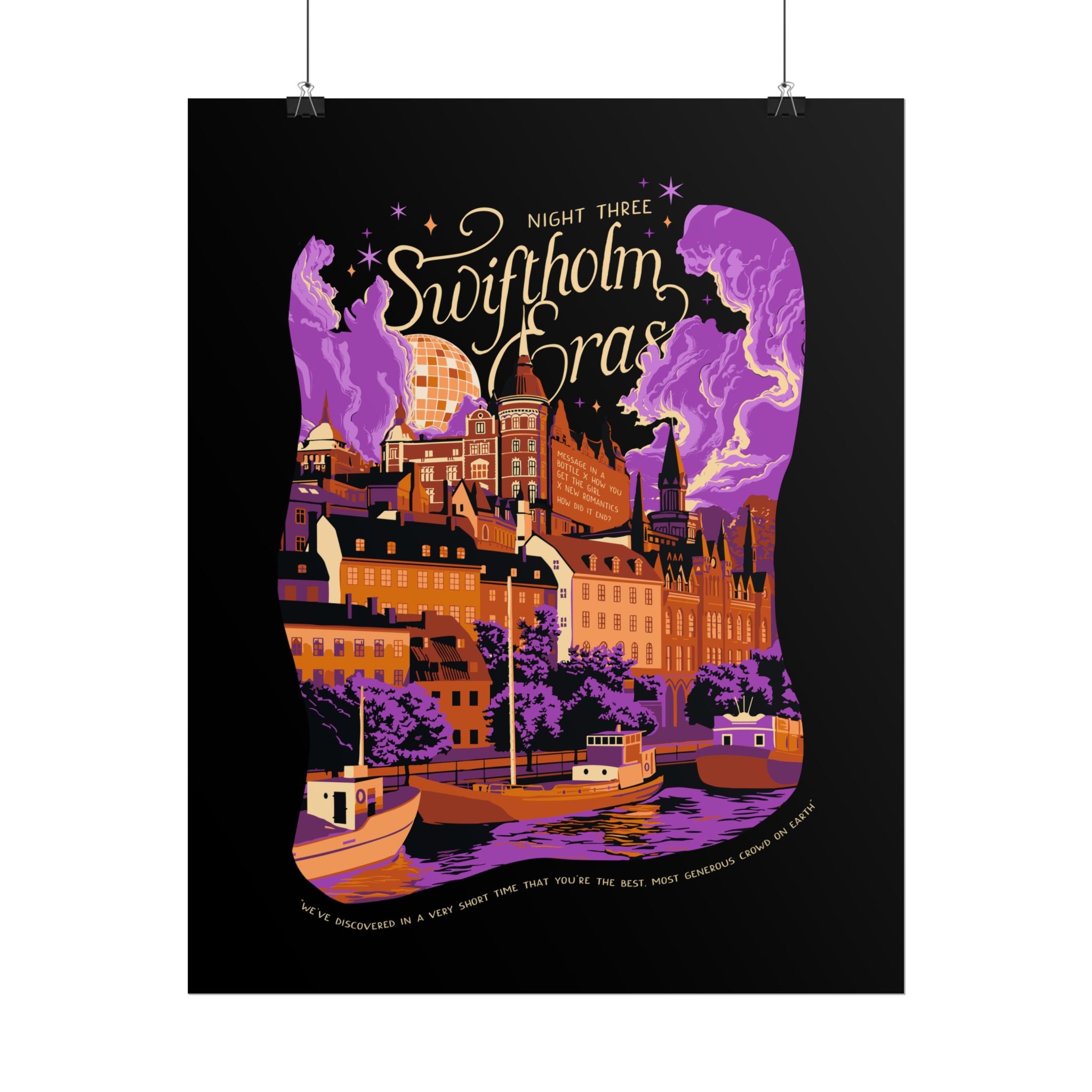 Black Night Three Swiftholm Eras Poster