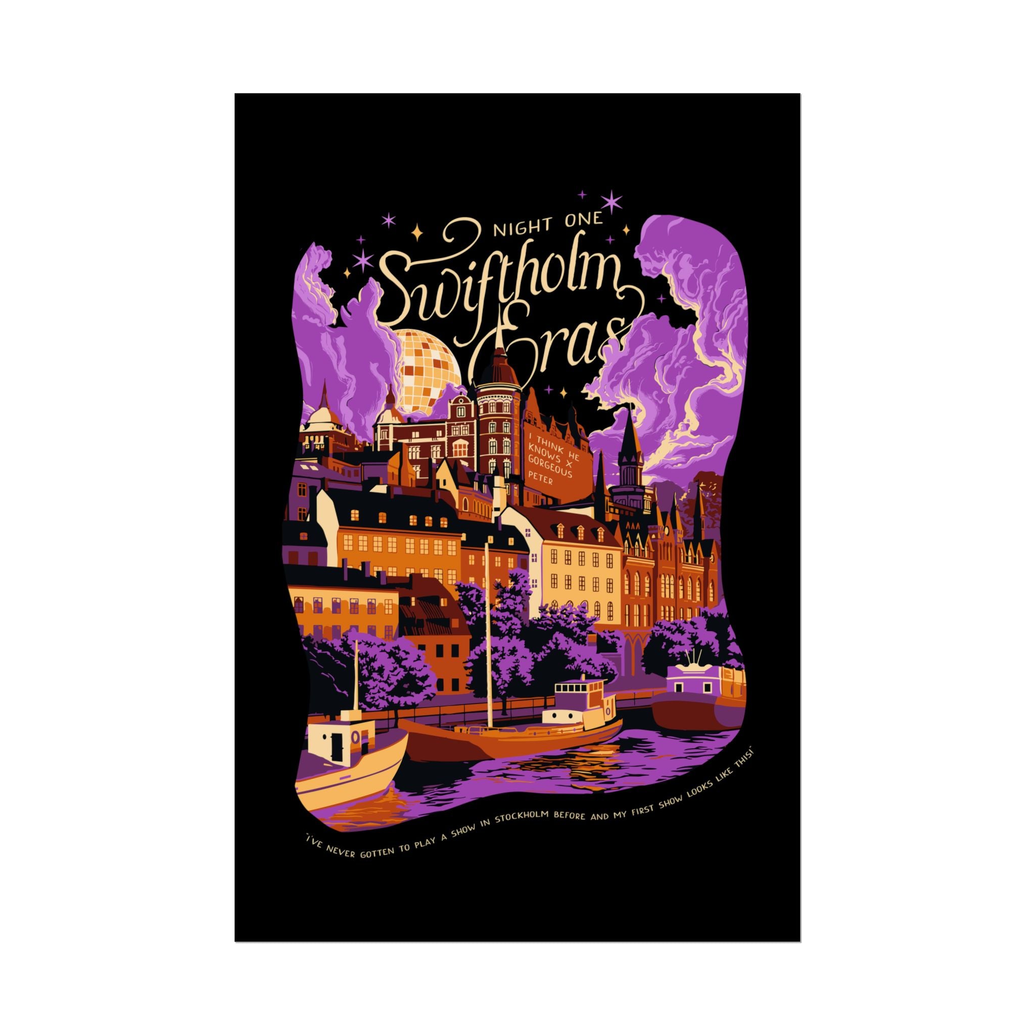 Black Night One Swiftholm Eras Poster