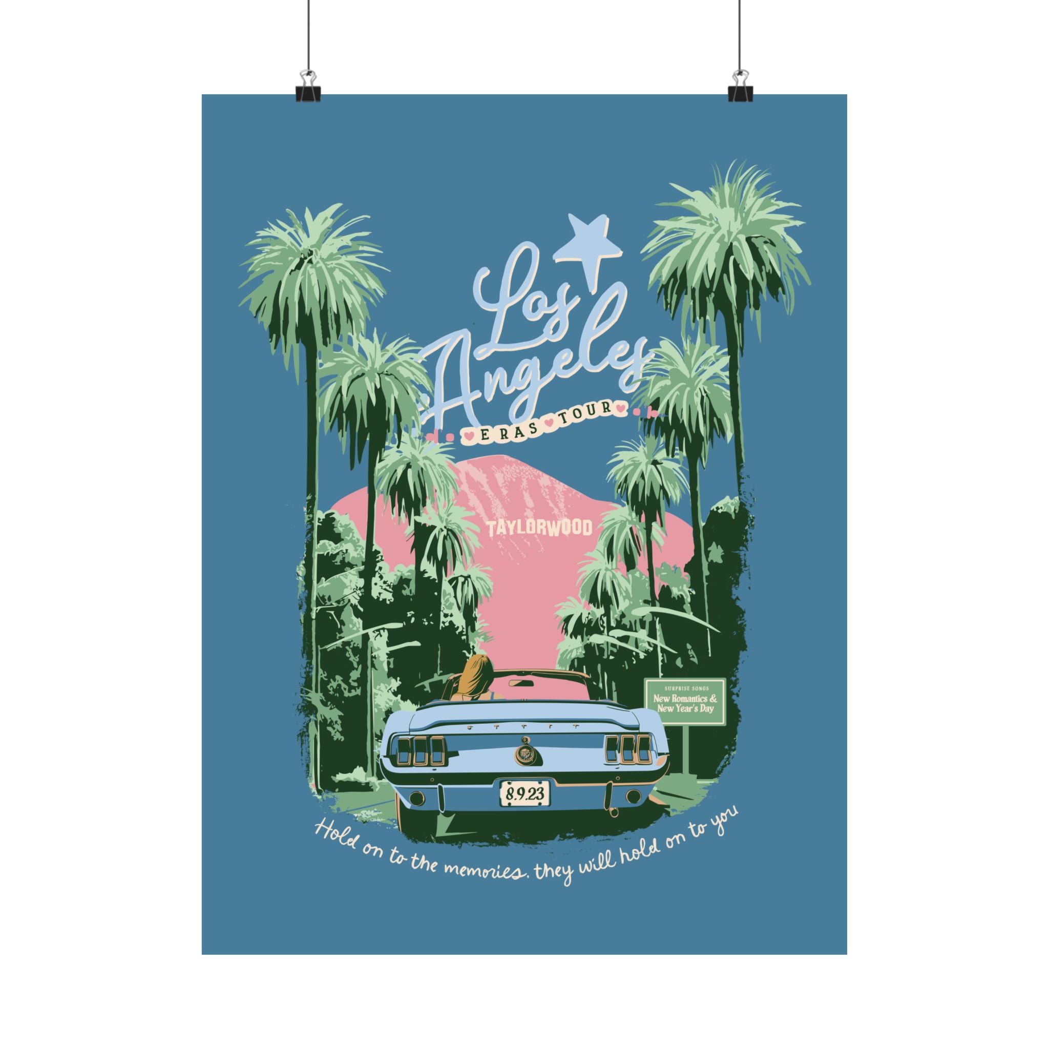 Los Angeles Eras Night Six Taylorwood Poster