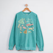 Mess of a Dreamer Crewneck in Seafoam