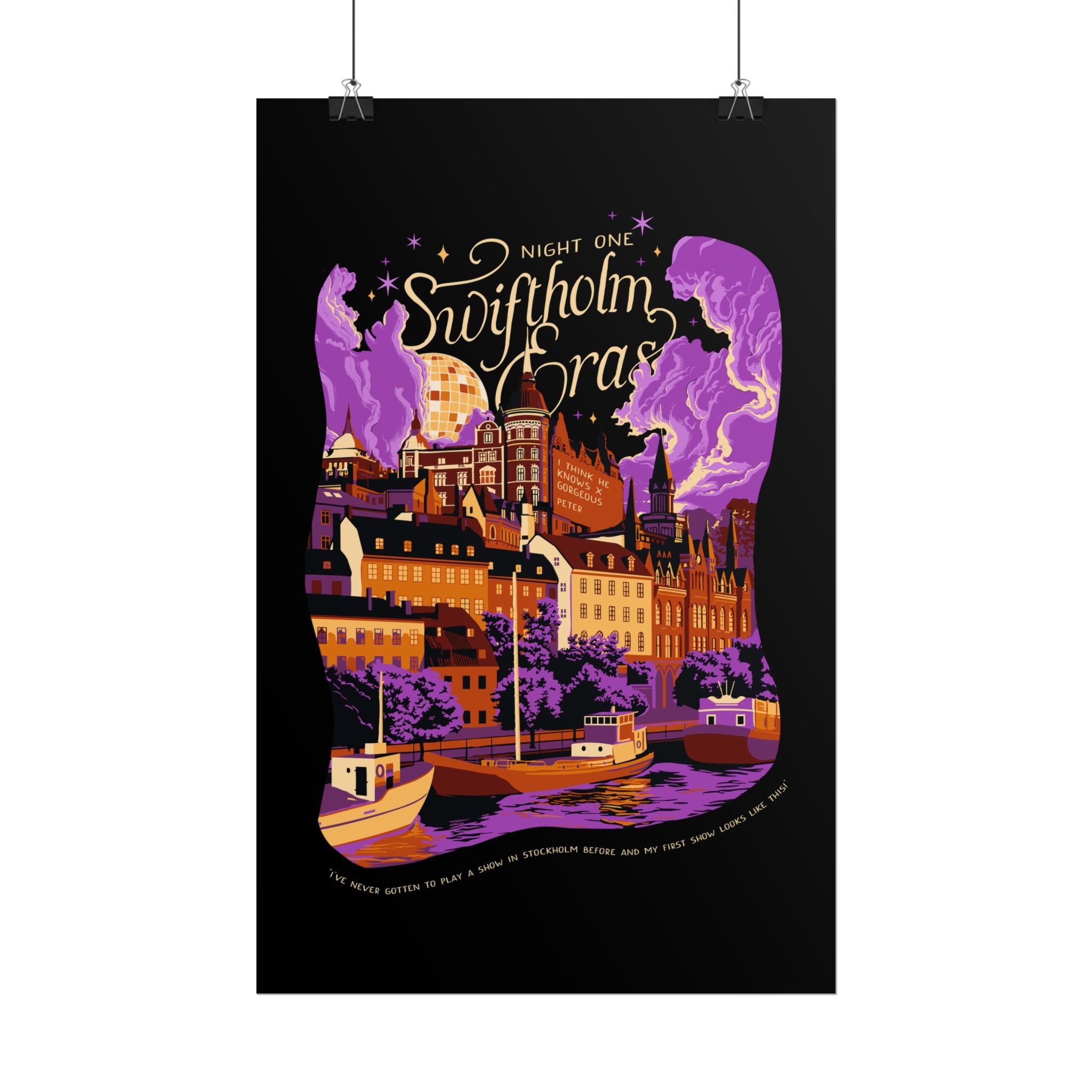 Black Night One Swiftholm Eras Poster