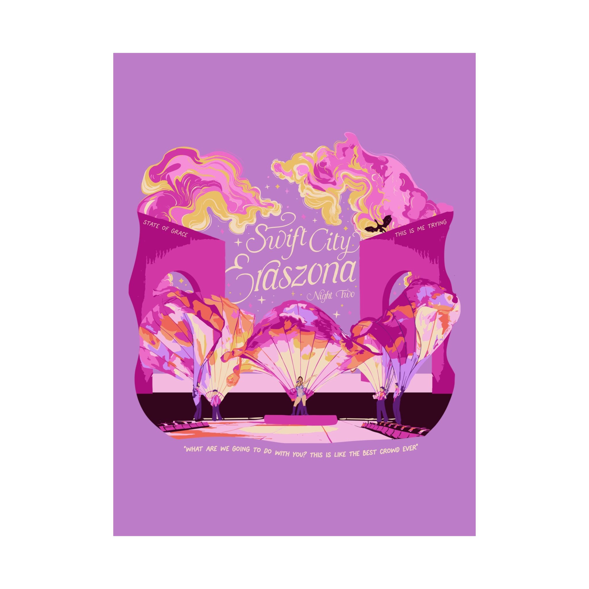 Purple Night Two Glendale Eras Poster