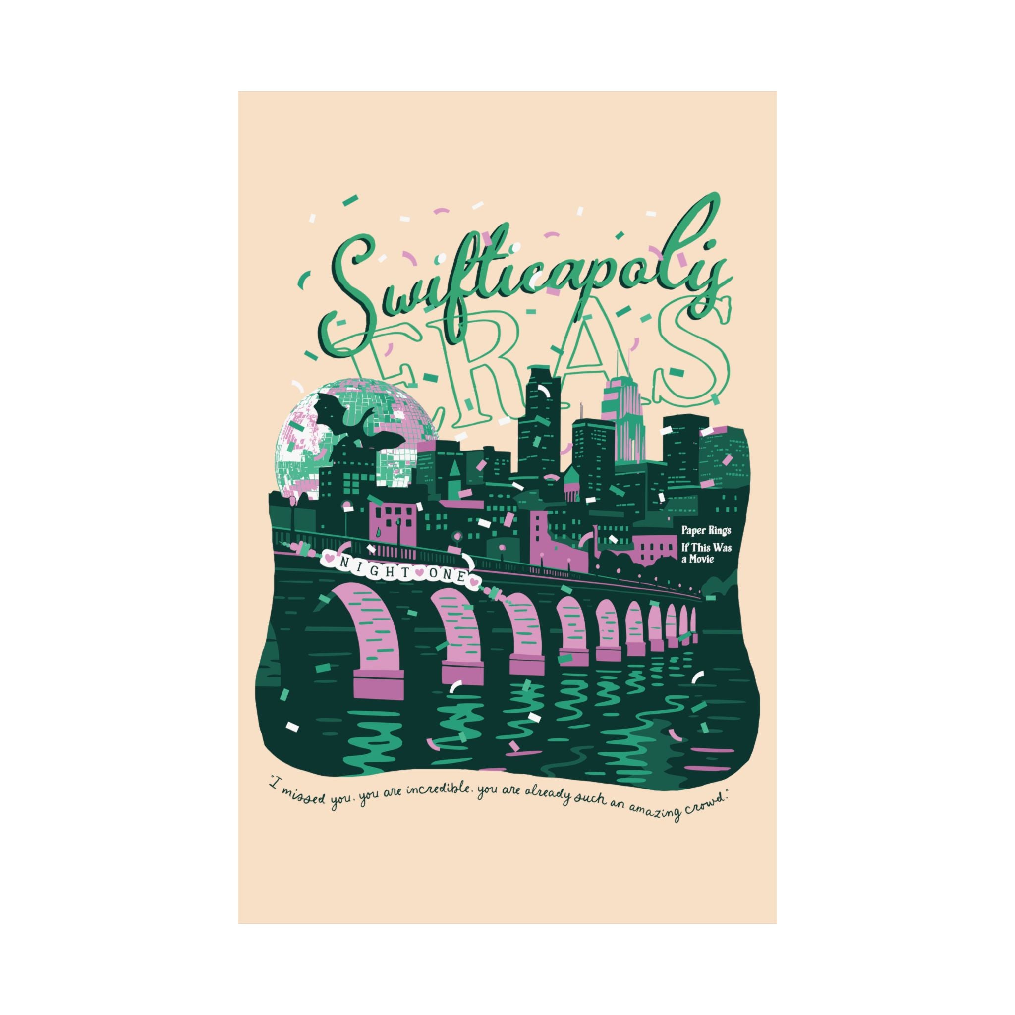 Ivory Minneapolis Eras Night One Poster