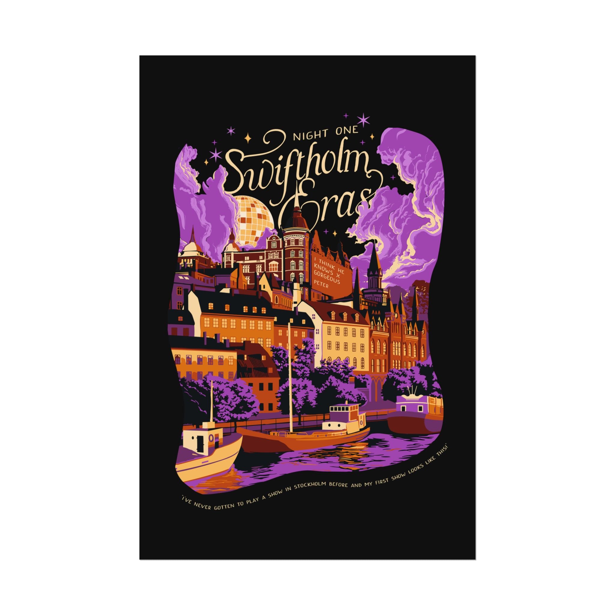 Black Night One Swiftholm Eras Poster