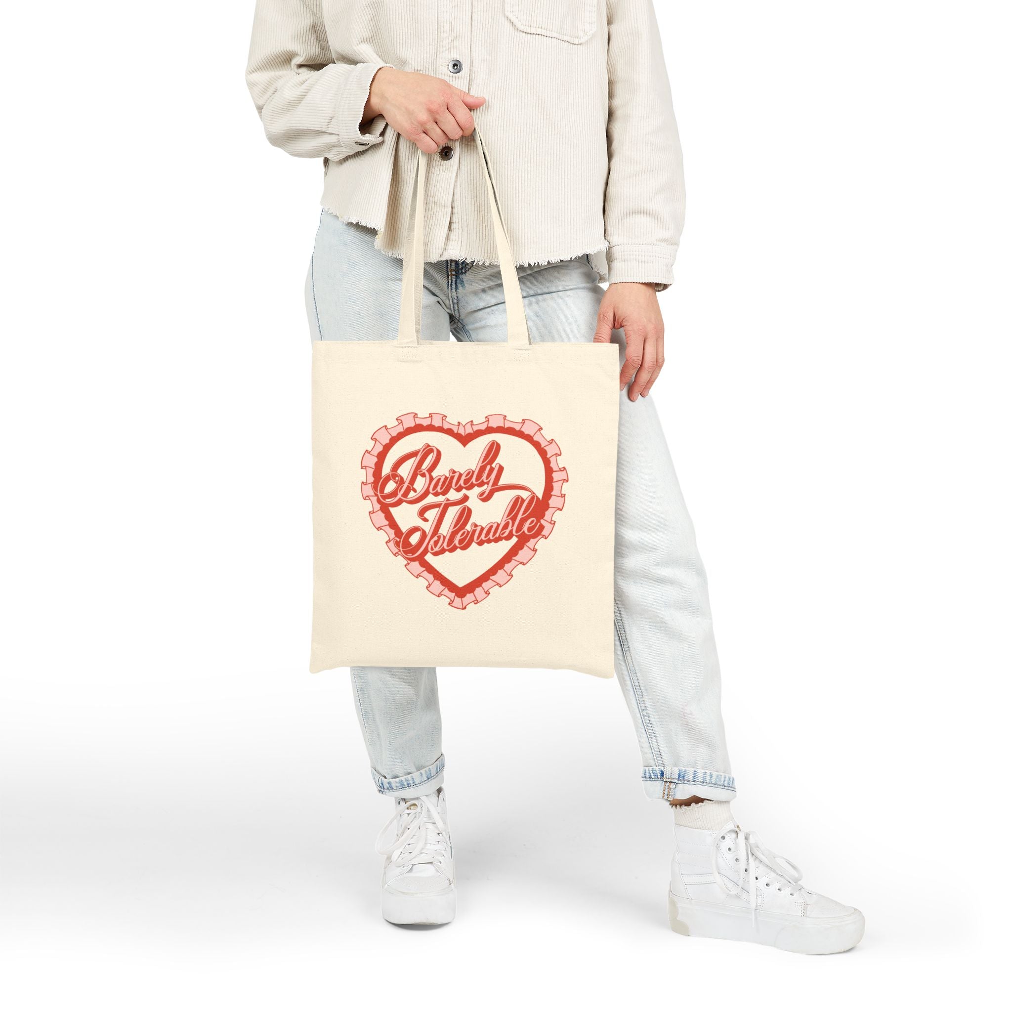 Barely Tolerable Canvas Tote Bag