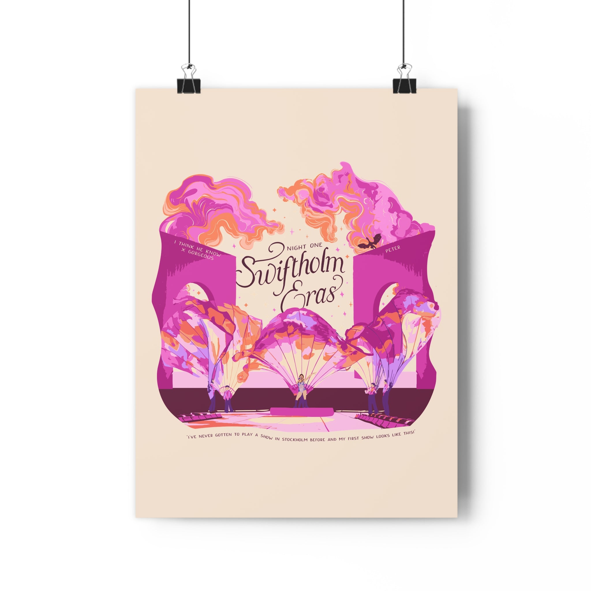 Ivory Night One Opening Swiftholm Eras Tour Poster