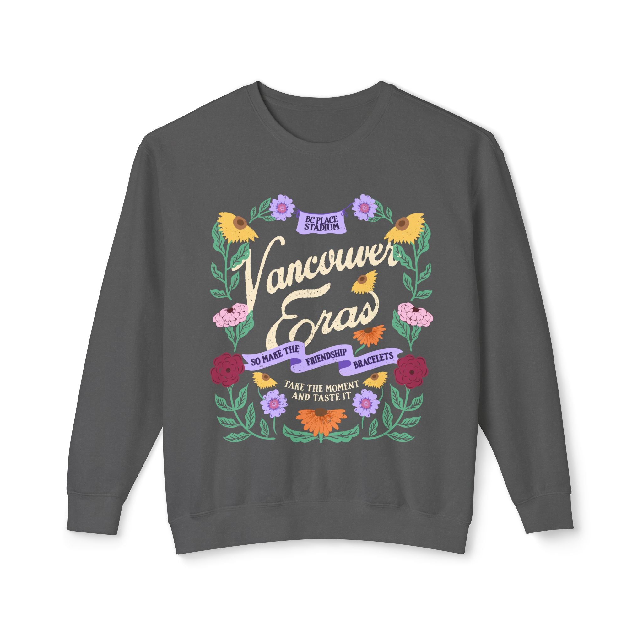 Vancouver Eras Floral Surprise Song Piano Lightweight Crewneck