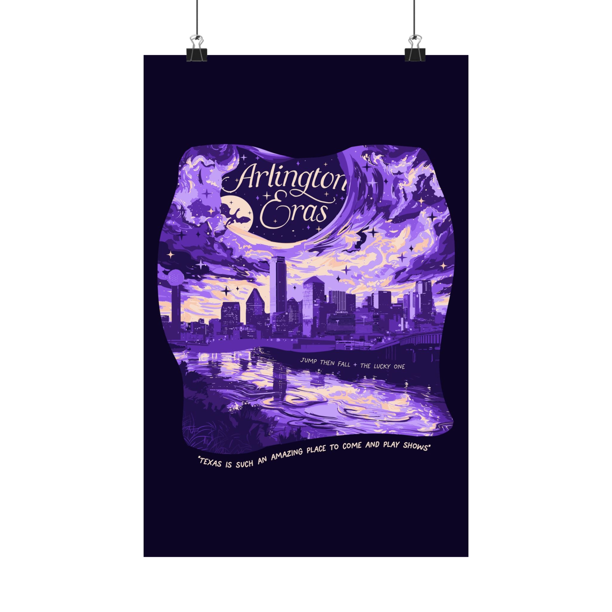 Purple Night Three Arlington Eras Poster