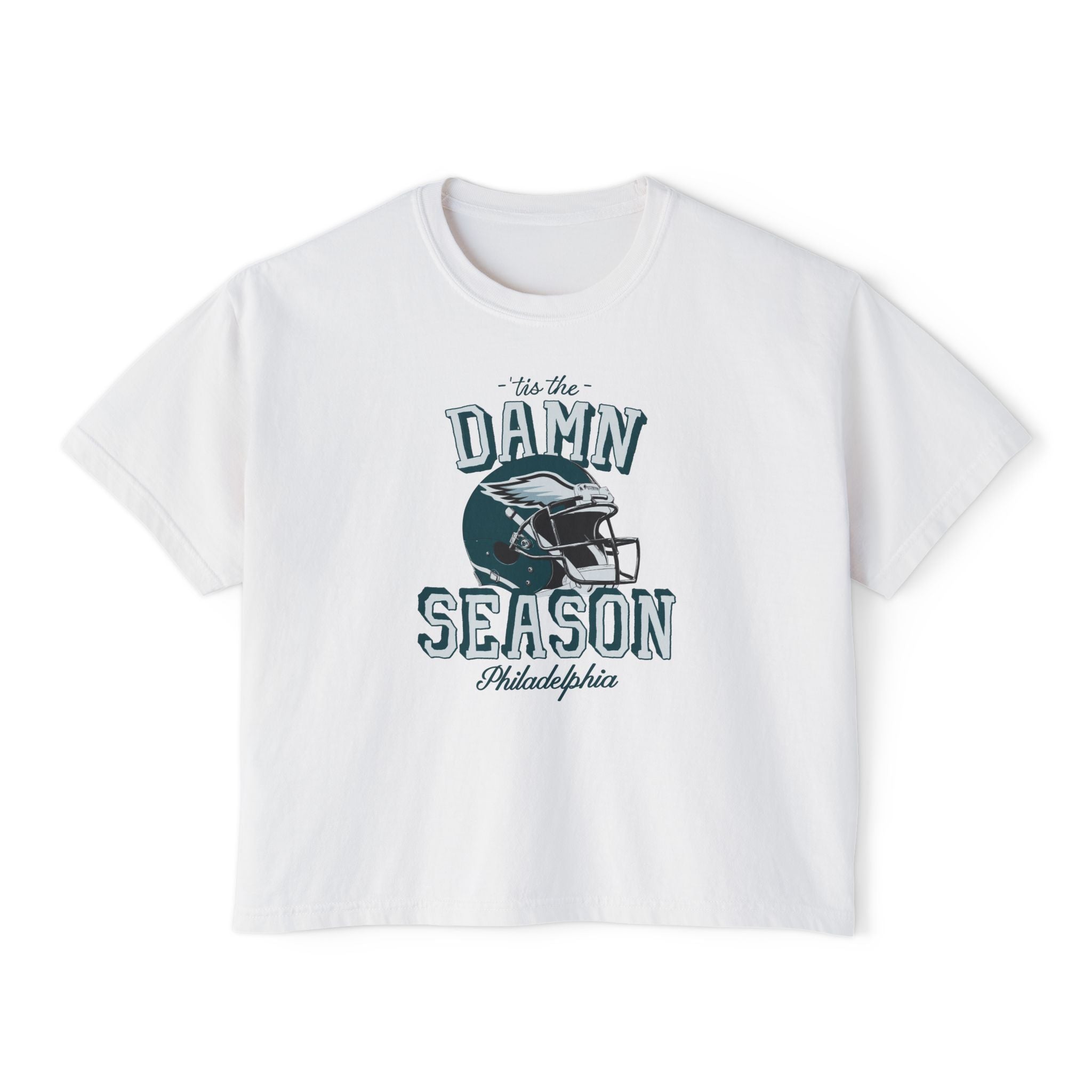 Tis The Damn Season Philly Football Crop Top