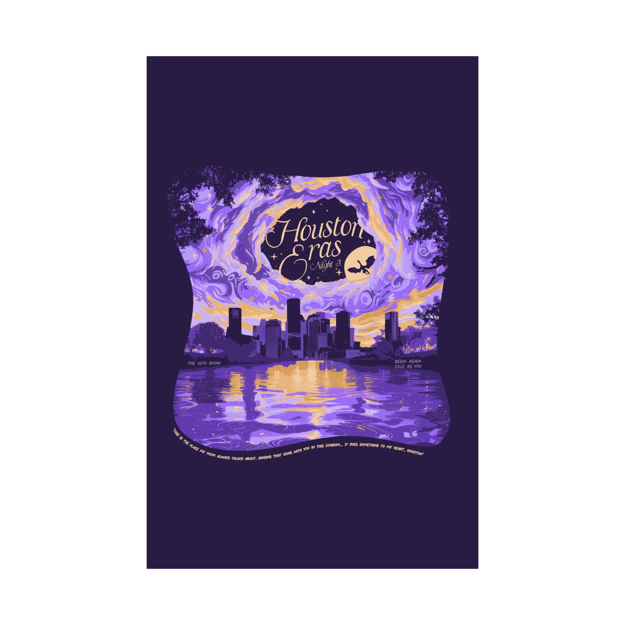 Purple Night Three Houston Eras Poster