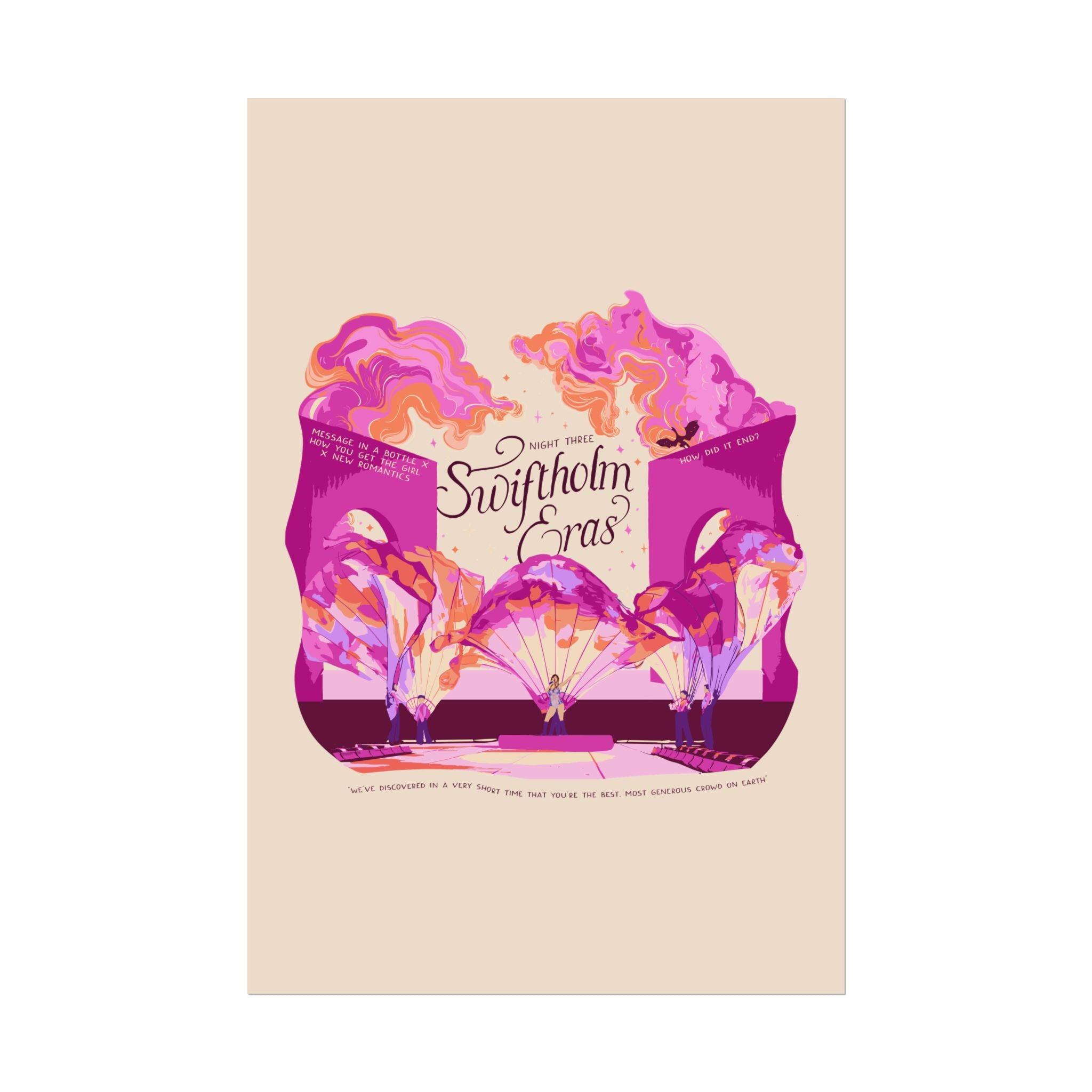 Ivory Night Three Opening Swiftholm Eras Tour Poster