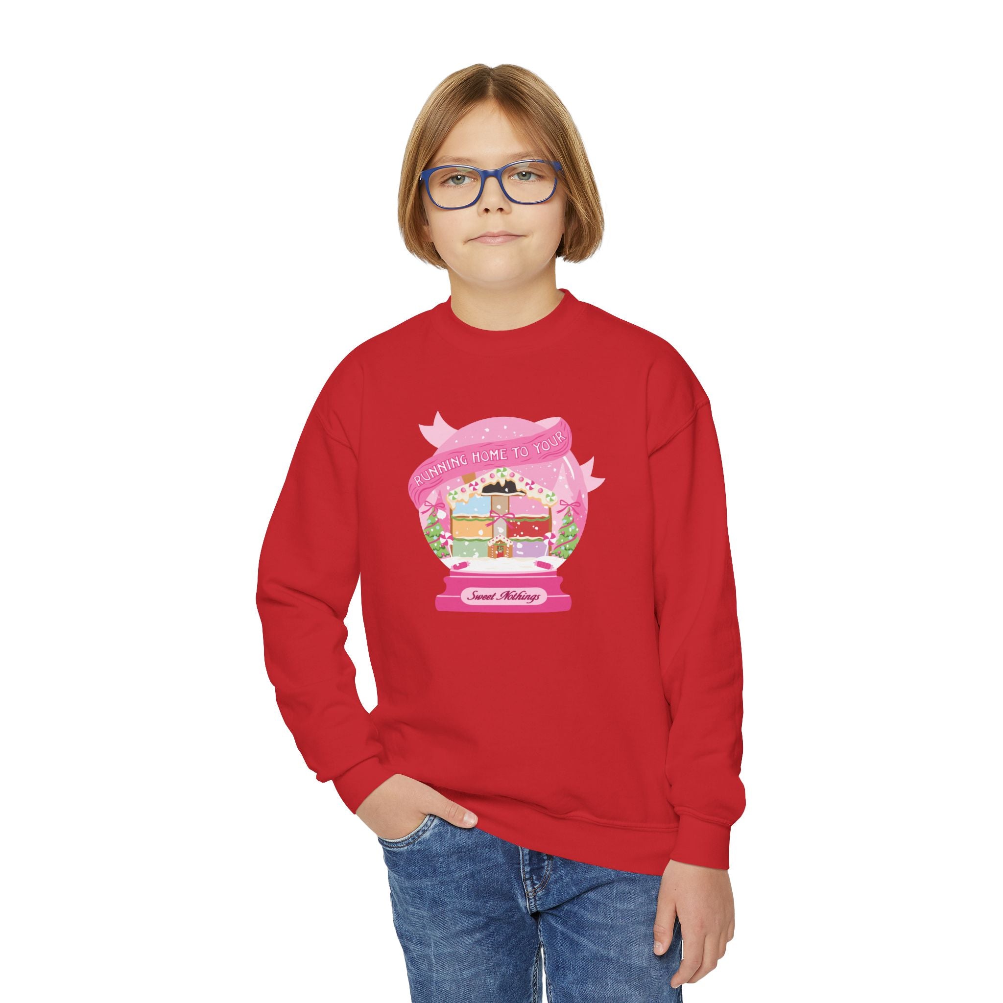 Kid's Running Home To Your Sweet Nothings Crewneck Sweatshirt