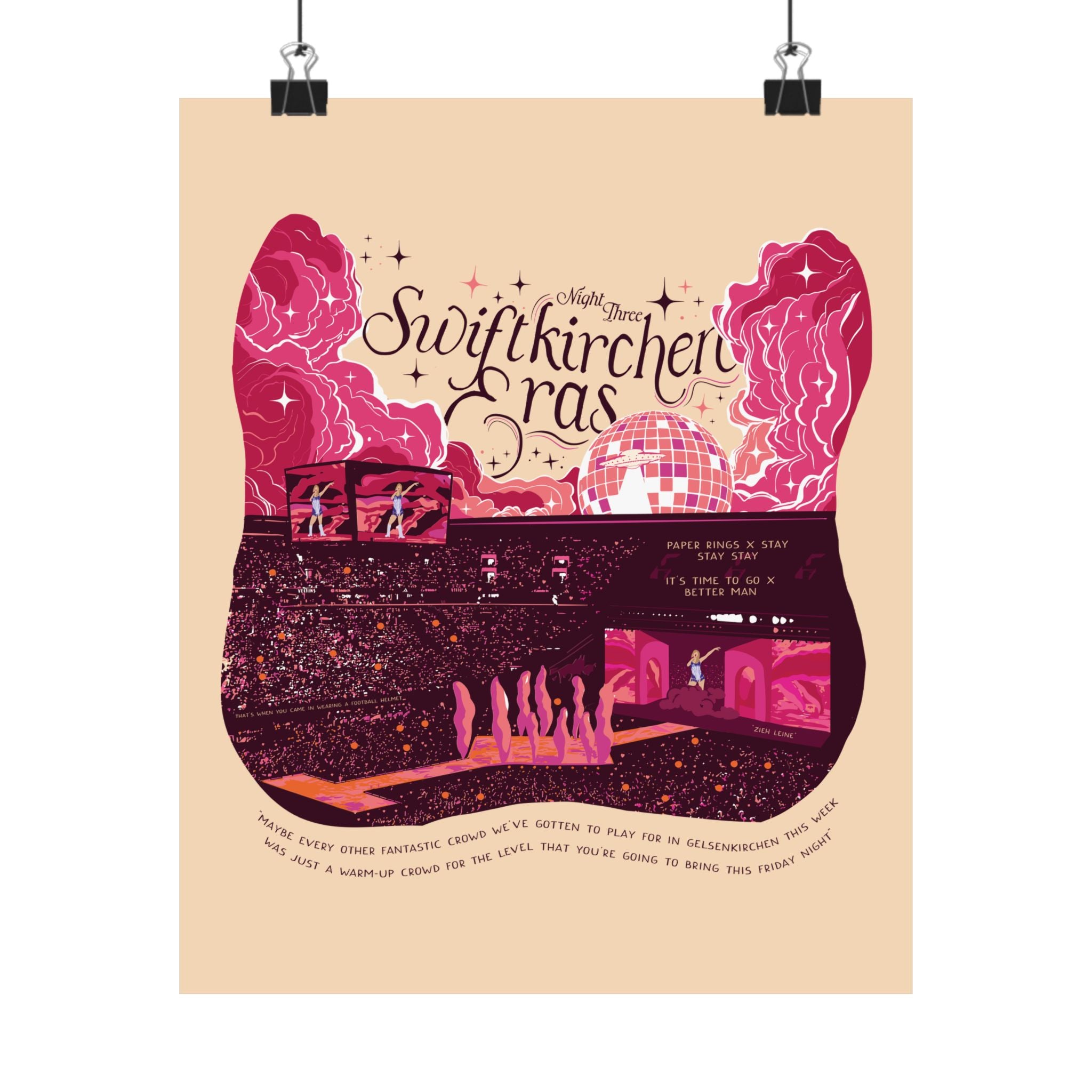 Ivory Gelsenkirchen Eras Night Three Poster