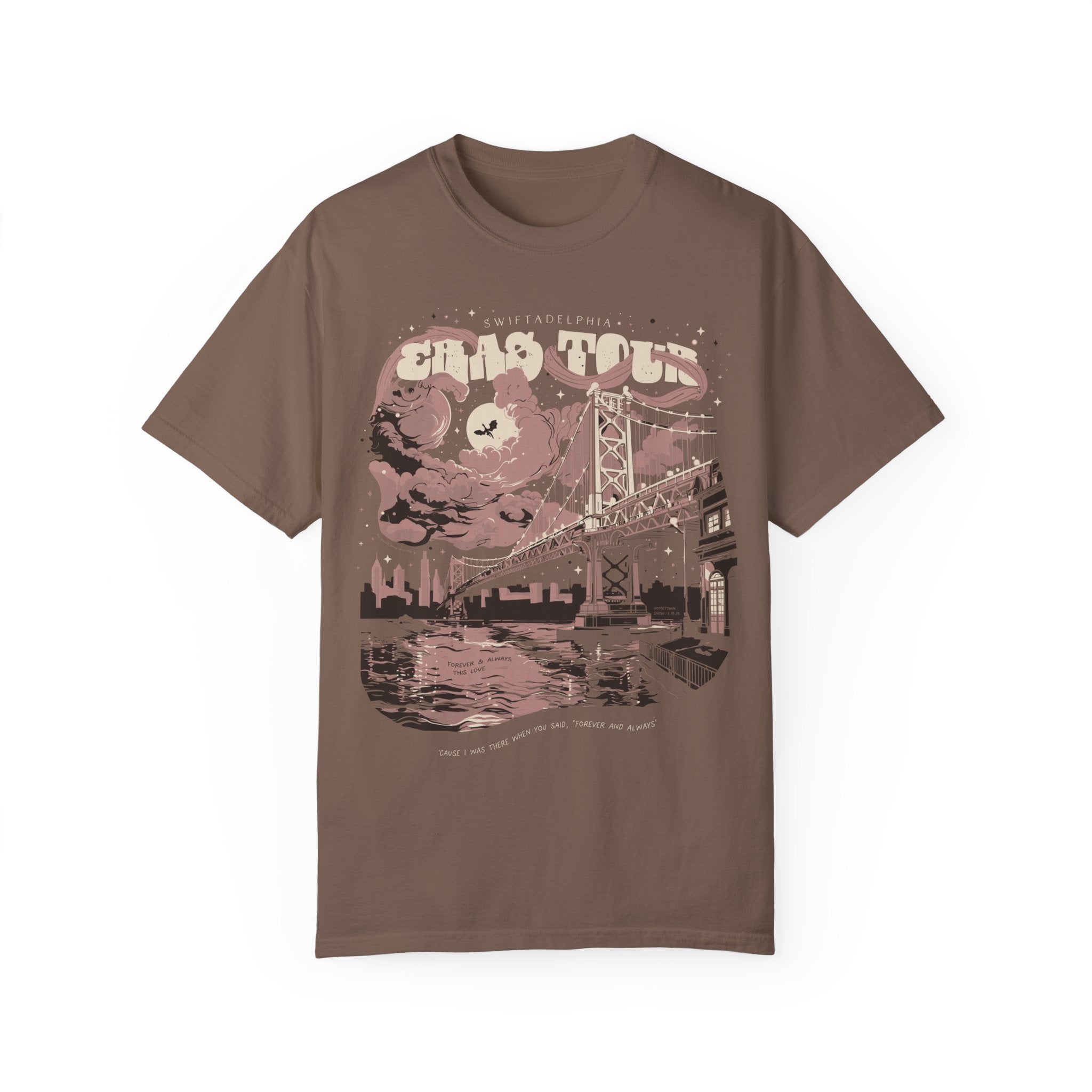 Night Two Swiftadelphia Skyline Single Sided Eras Tour Shirt