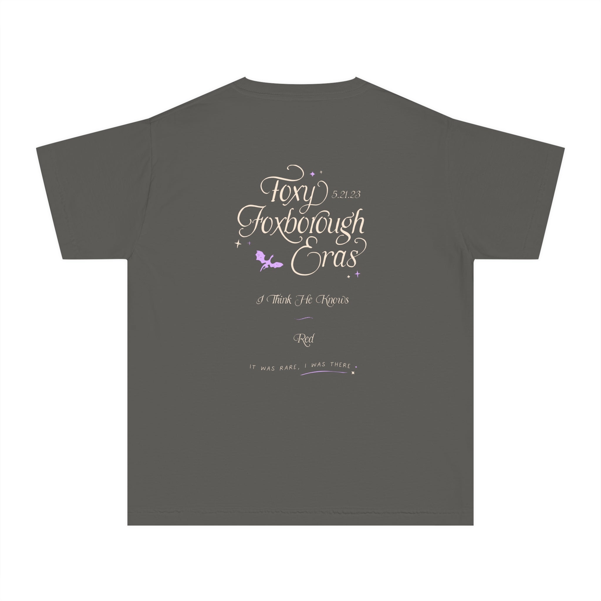 Kid's Night Three Foxborough Eras Tour Gillette Stadium Youth Midweight Tee
