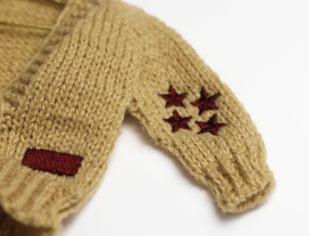 Knit Cardigan Ornaments