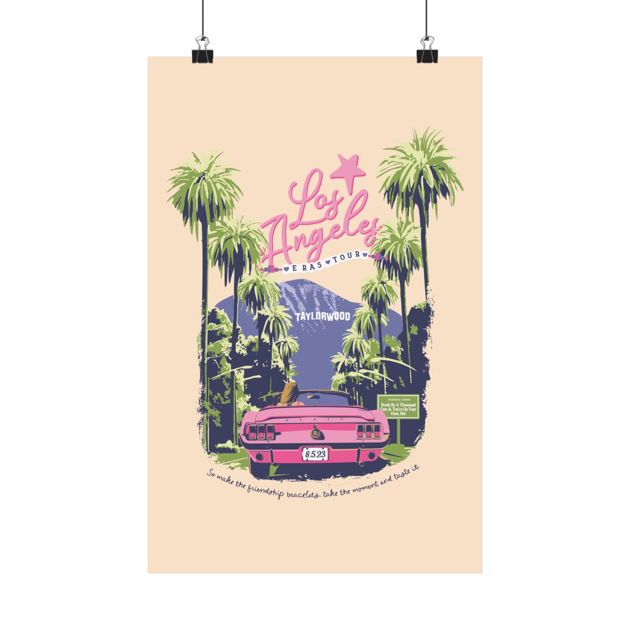 Los Angeles Eras Night Three Taylorwood Poster