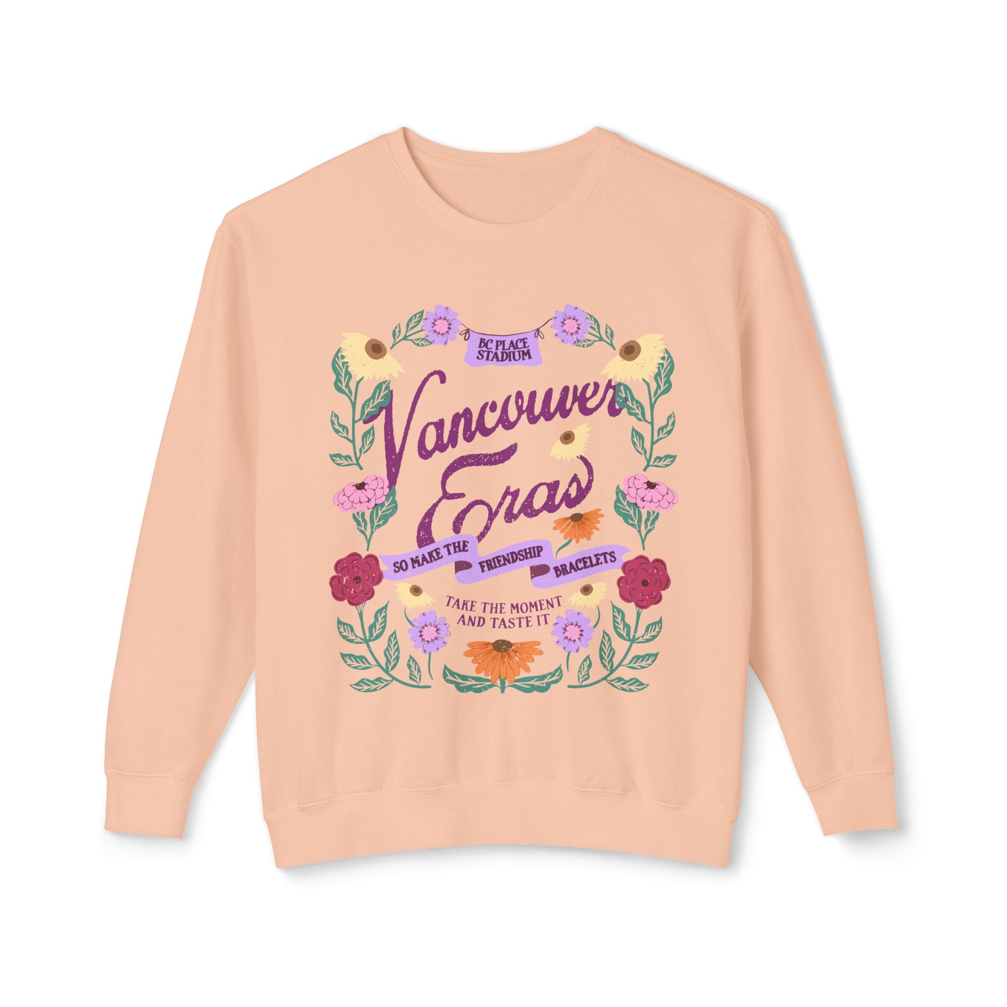 Vancouver Eras Floral Surprise Song Piano Lightweight Crewneck