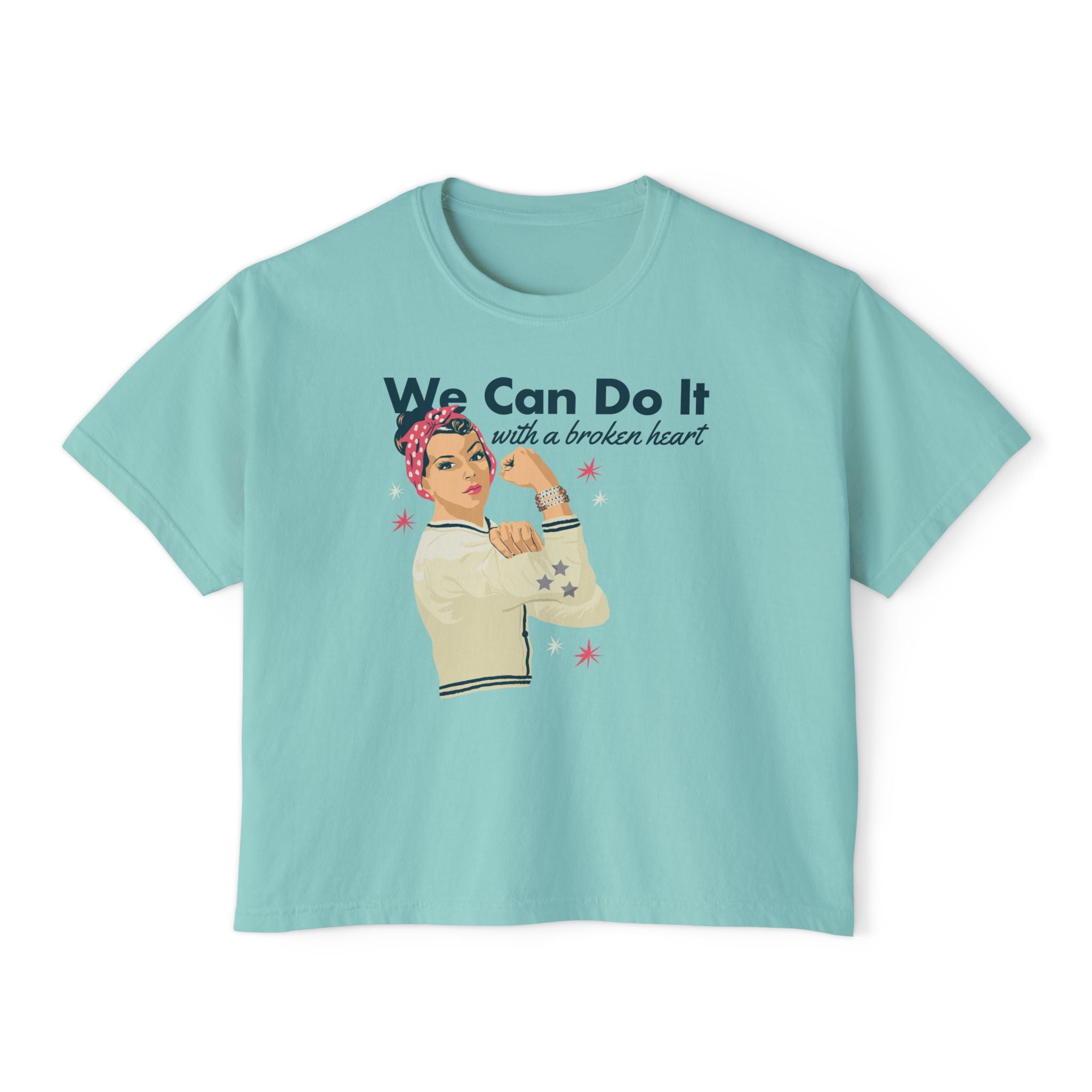 Rosie The Riveter Comfort Colors Crop Top