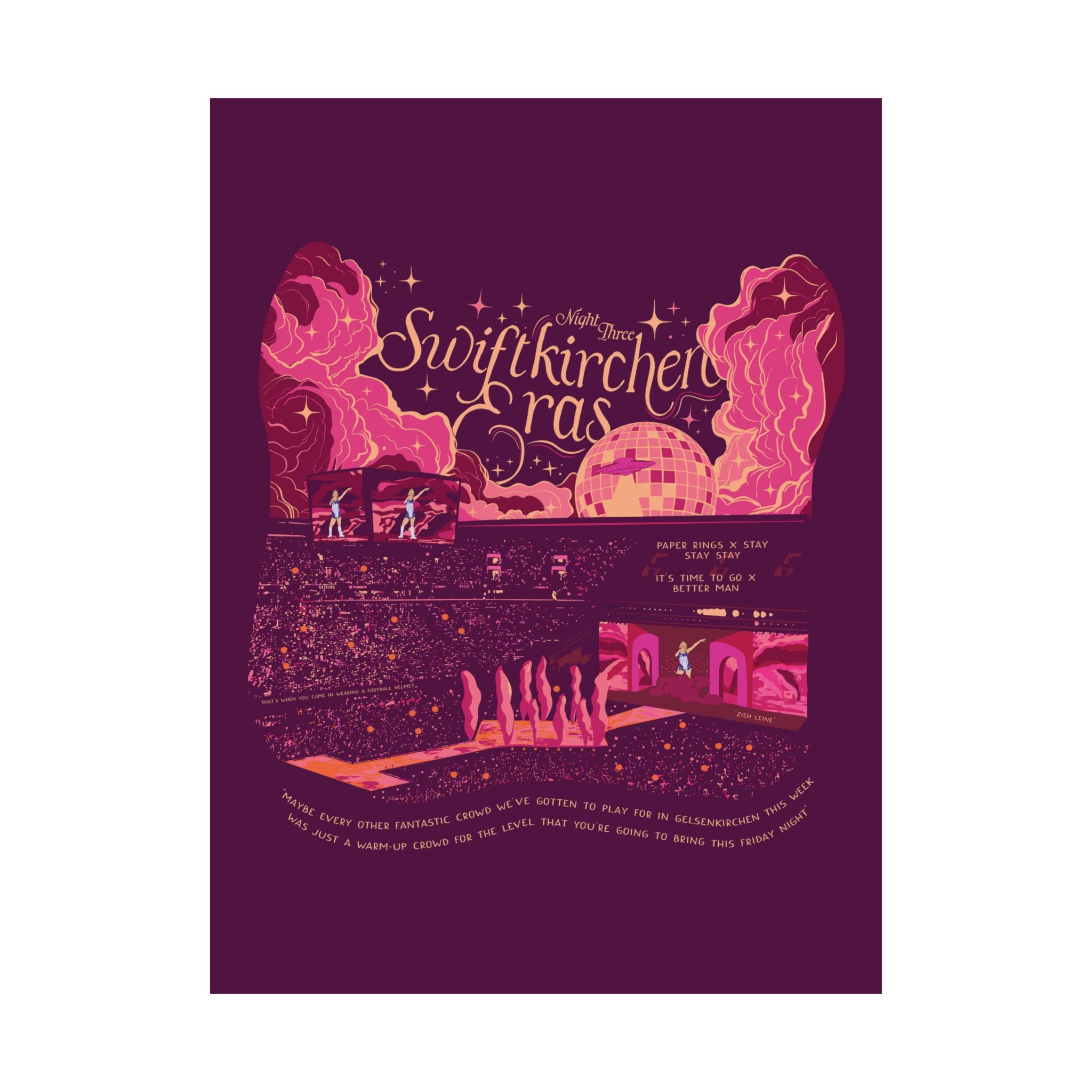 Berry Gelsenkirchen Eras Night Three Poster