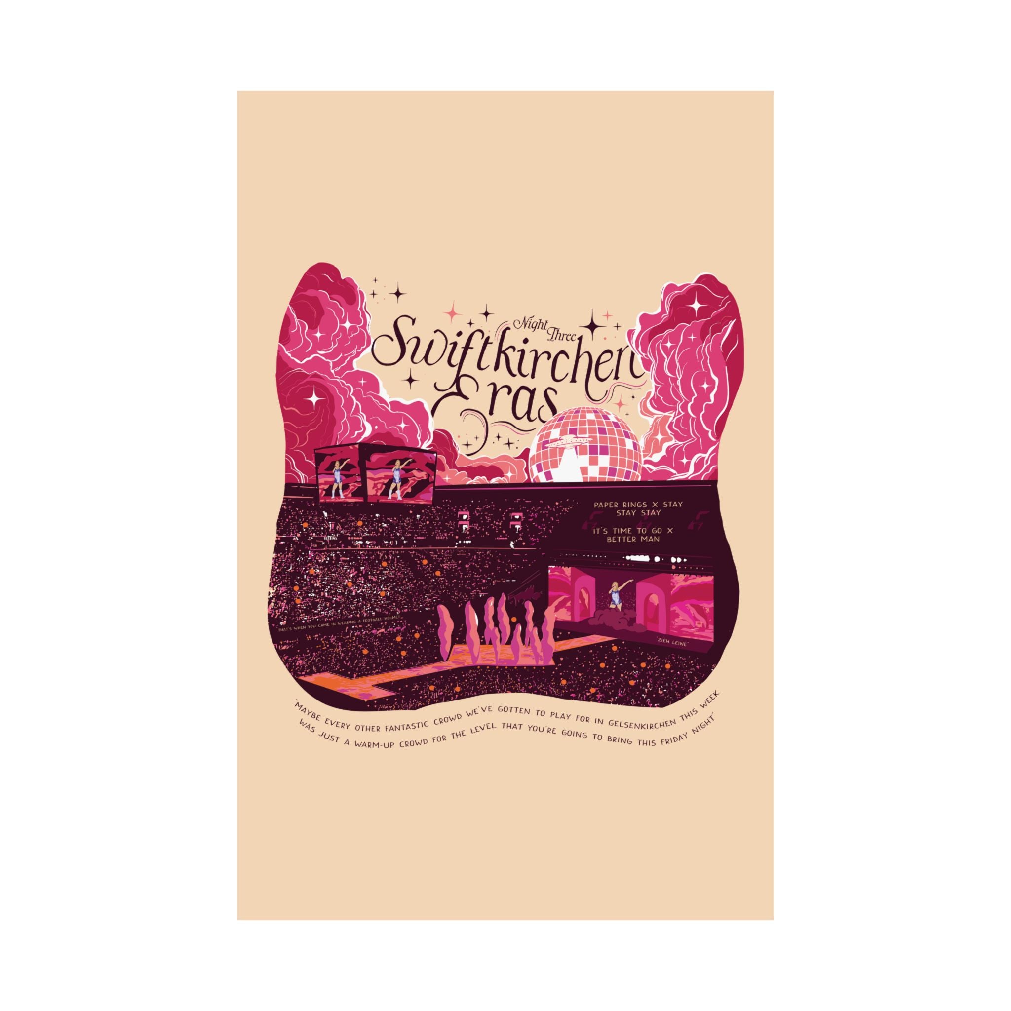 Ivory Gelsenkirchen Eras Night Three Poster