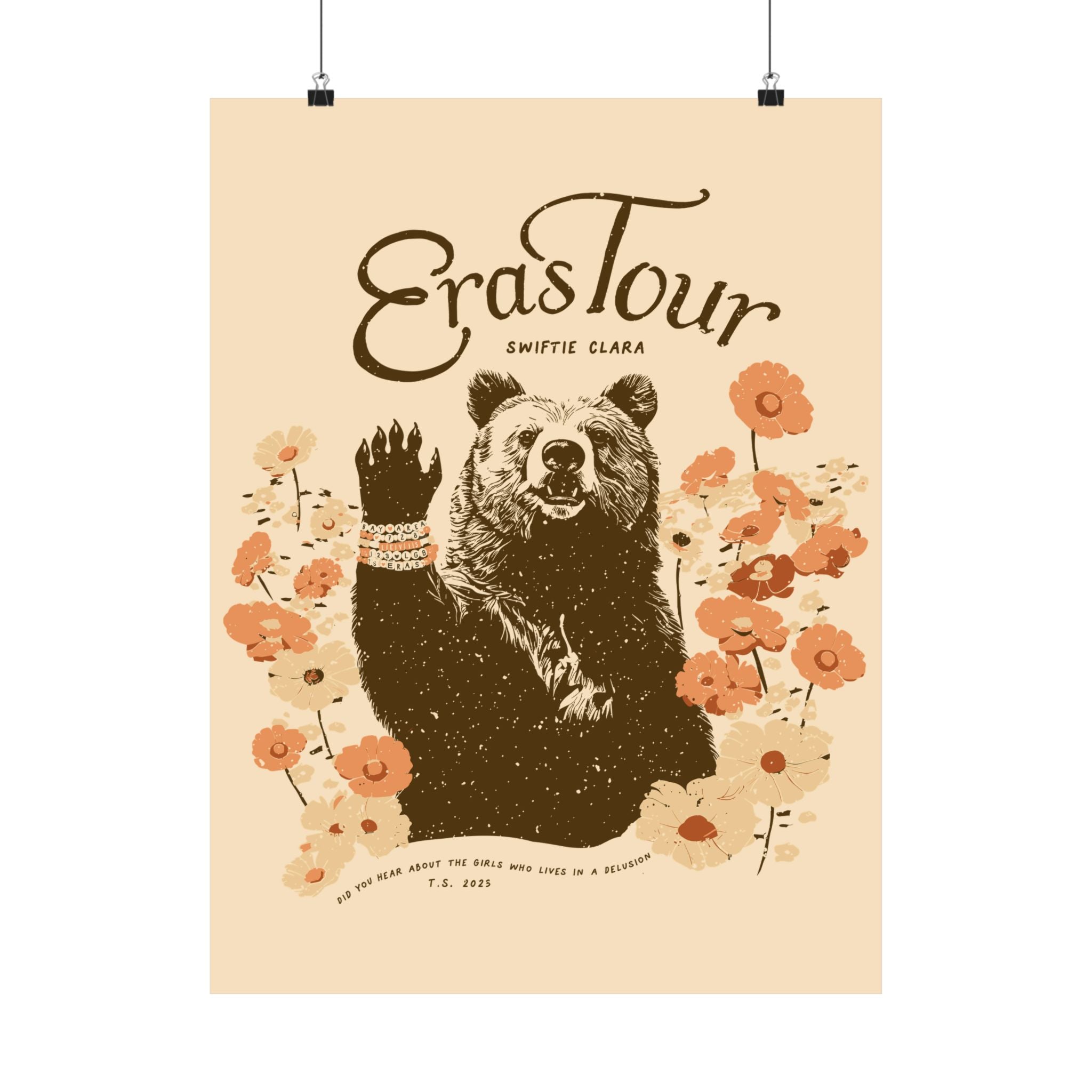 Santa Clara Eras Bears and Beads Night One Poster