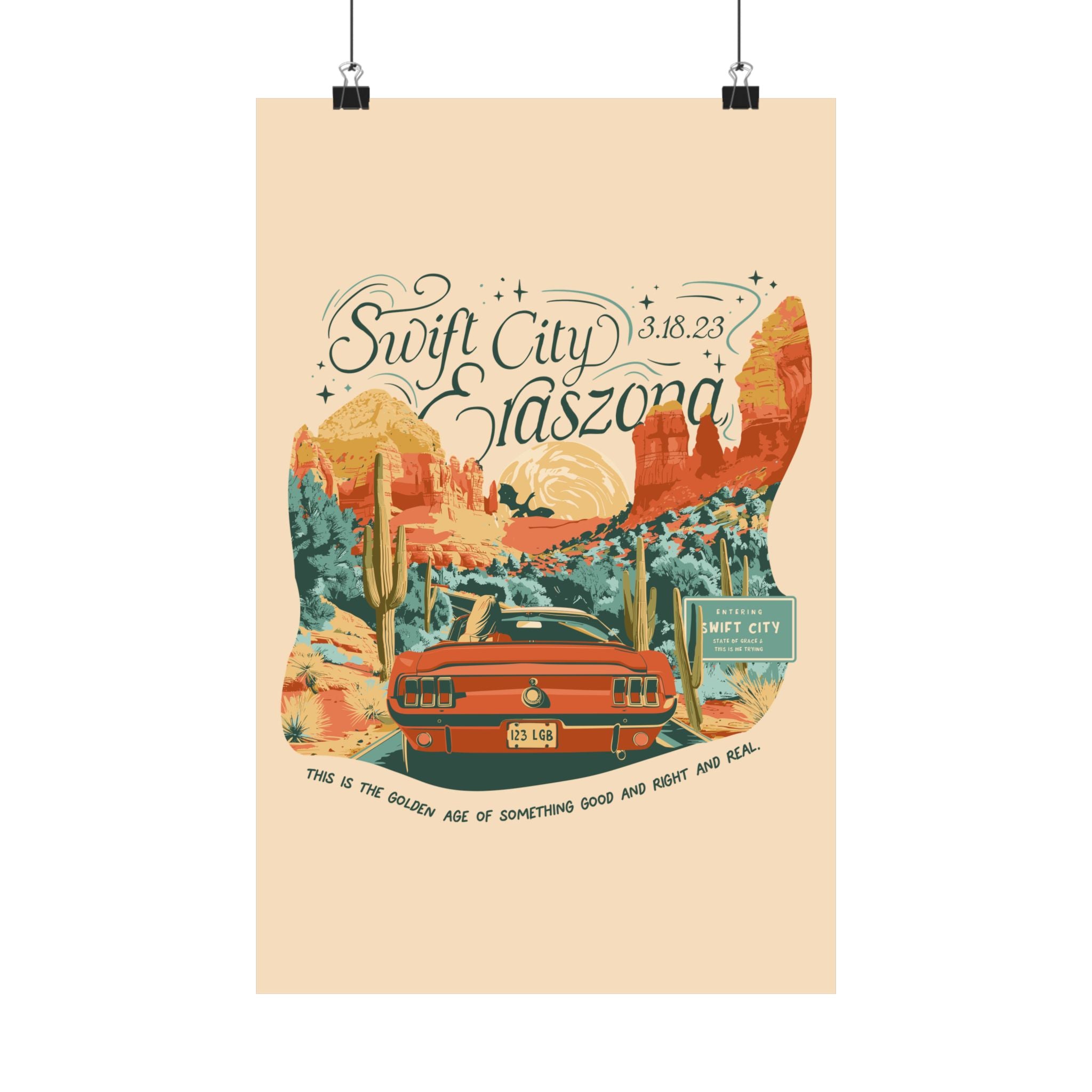 Ivory Night Two Sedona Drive Eraszona Tour Poster
