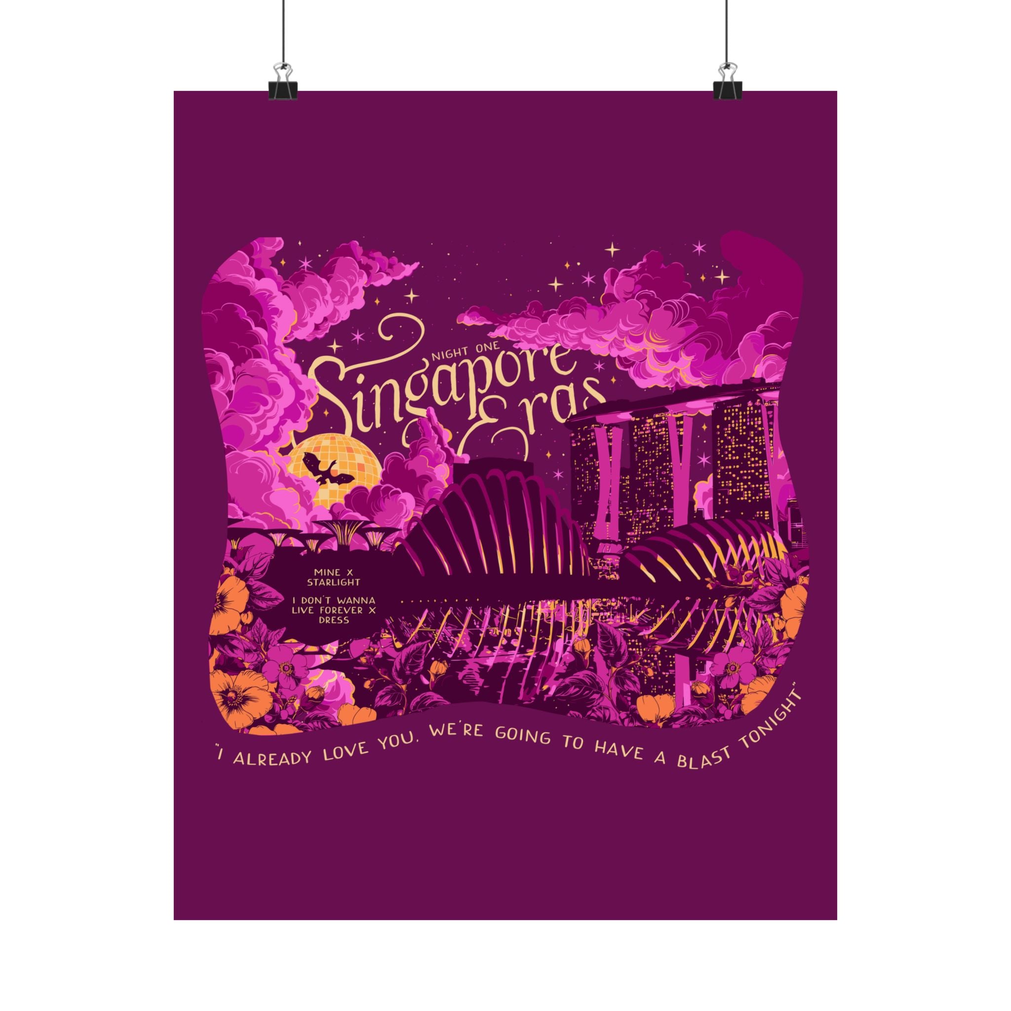Berry Night One Singapore Eras Poster