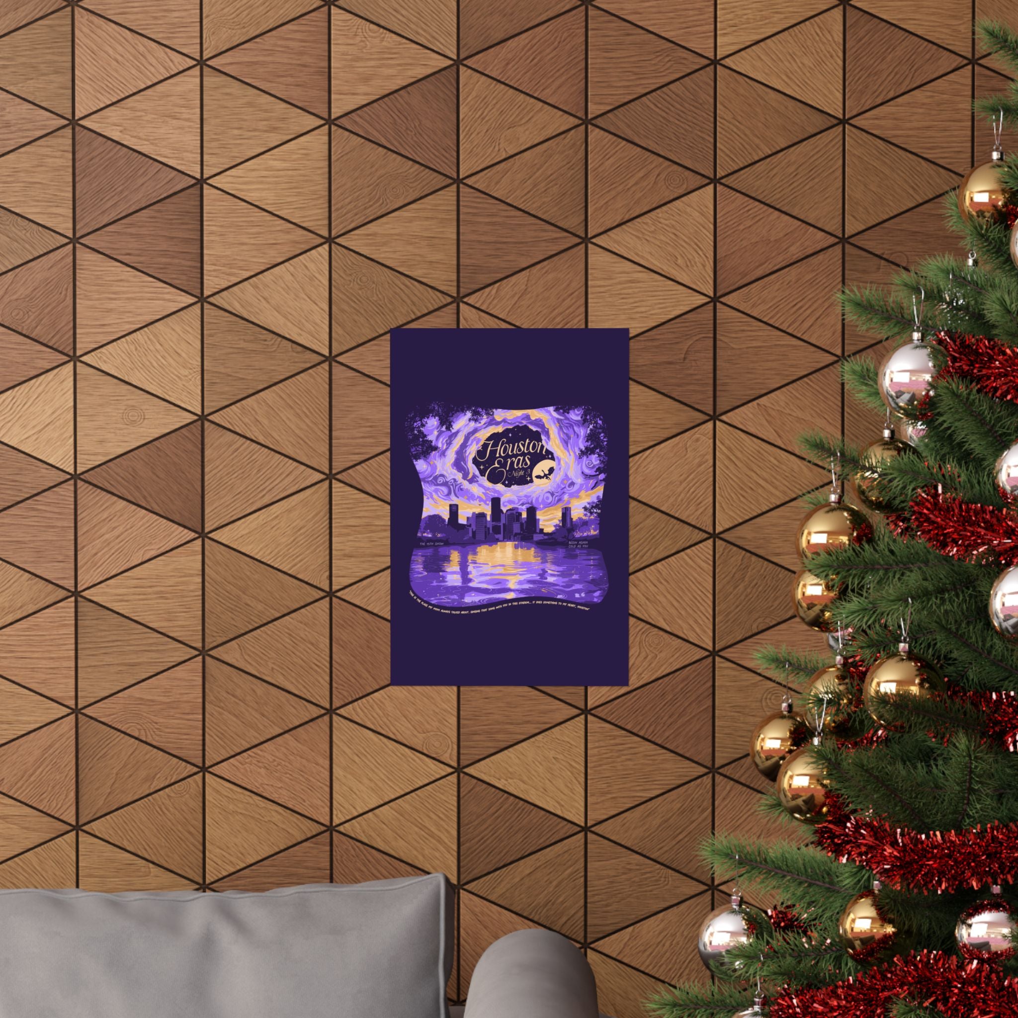 Purple Night Three Houston Eras Poster