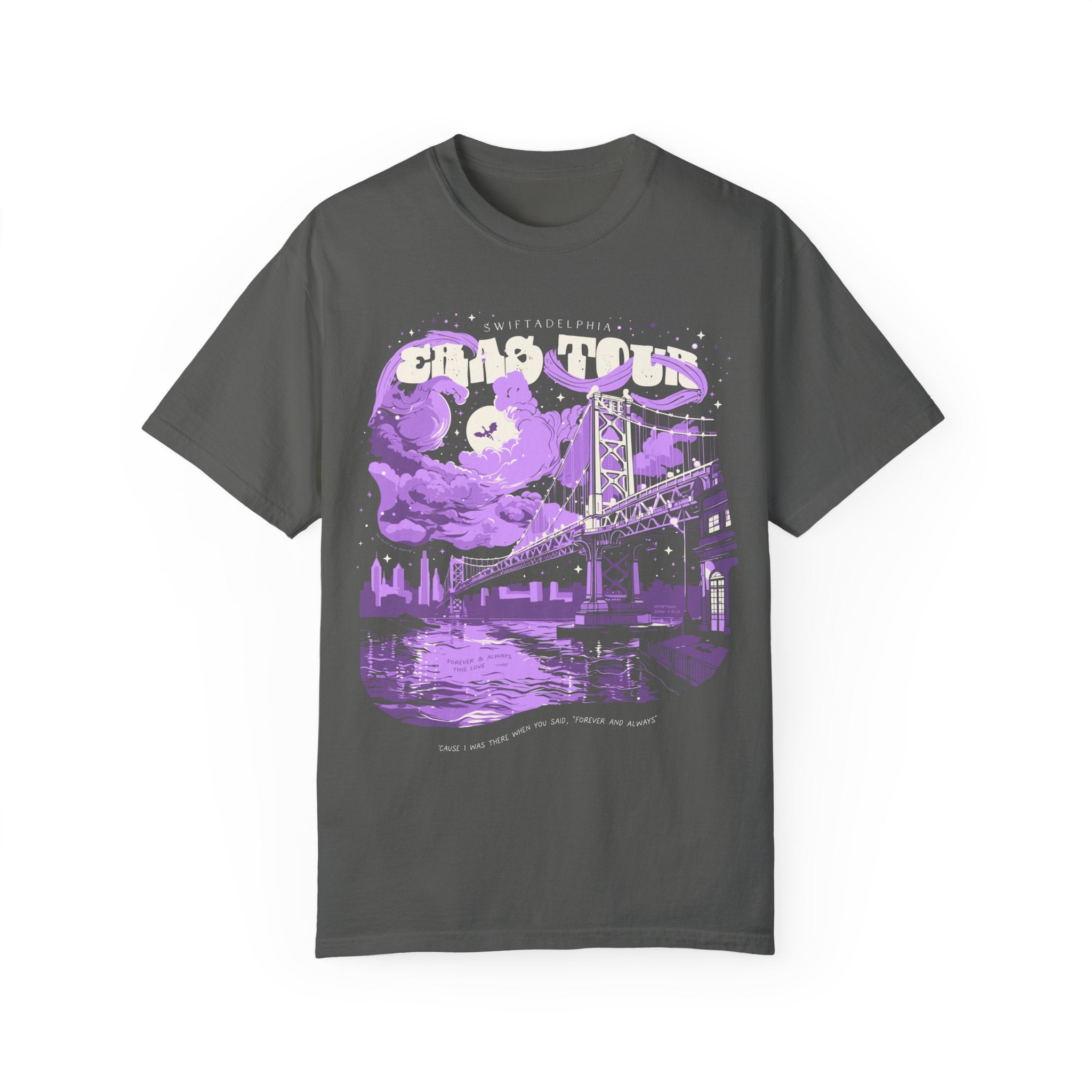 Night Two Swiftadelphia Skyline Single Sided Eras Tour Shirt